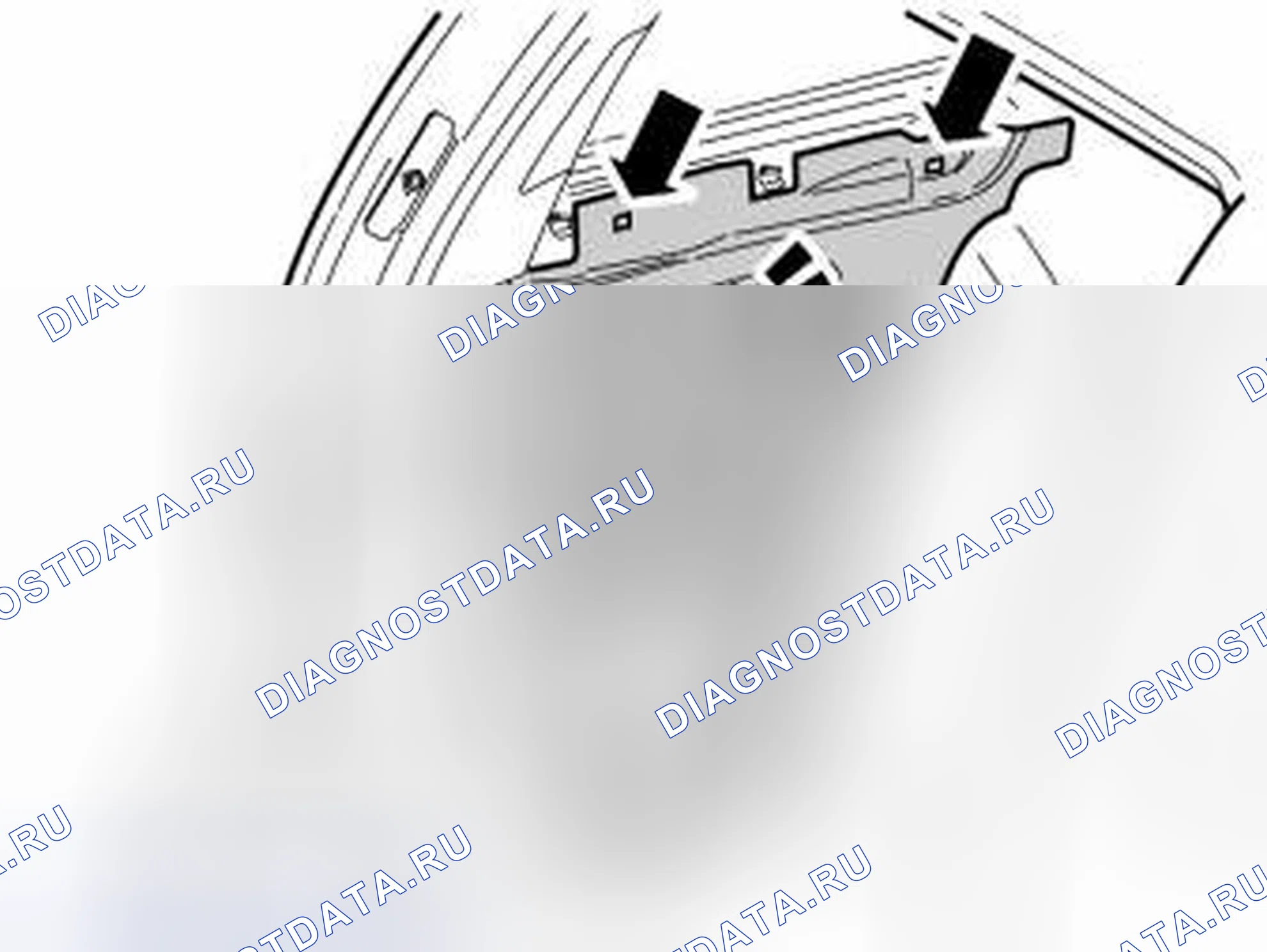 Рис. 633: УСТАНОВКА, ПРИЕМНИК. Volvo V50 I рестайлинг