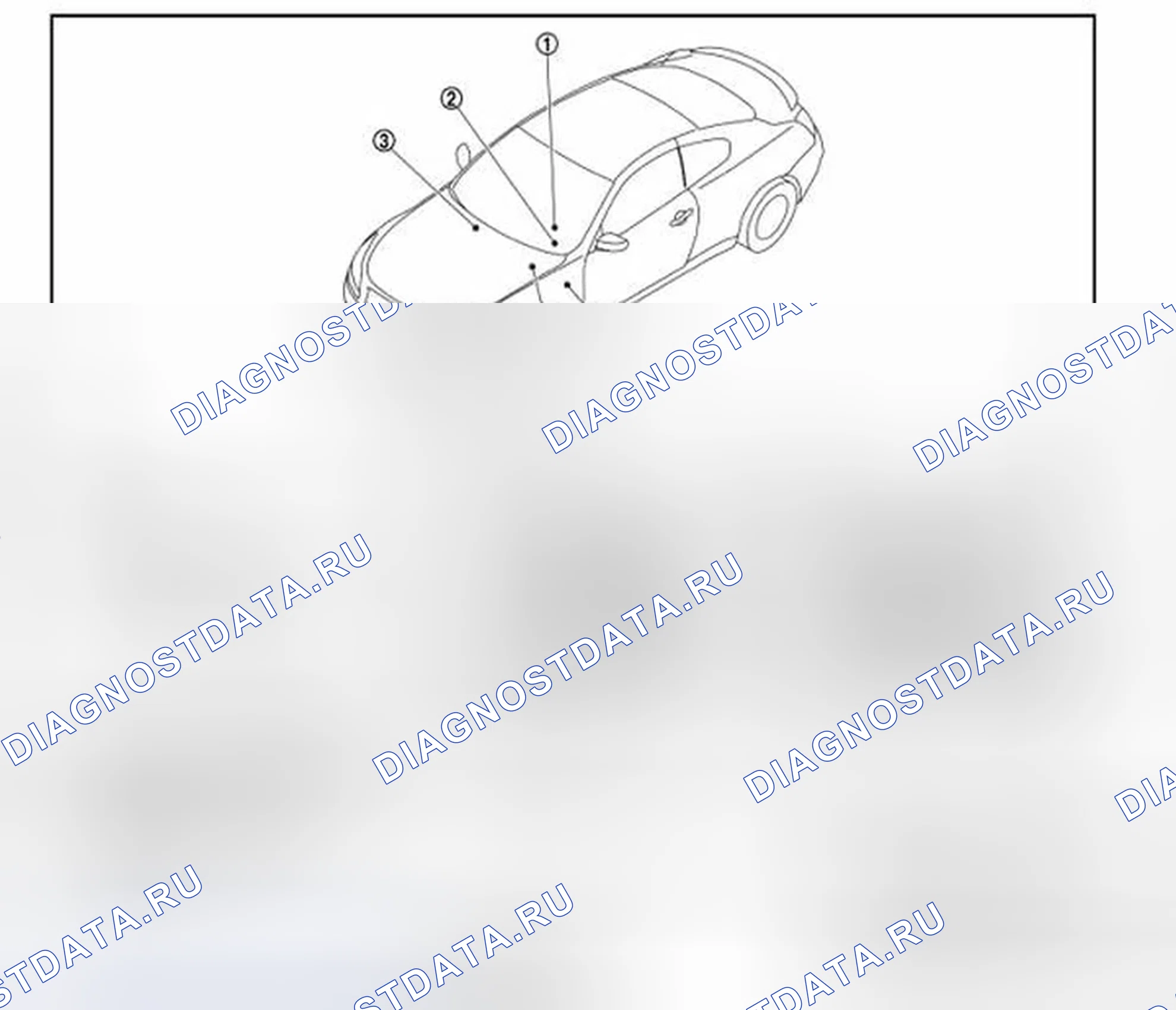 Рис. 88: Расположение компонентов. Infiniti Q60 I