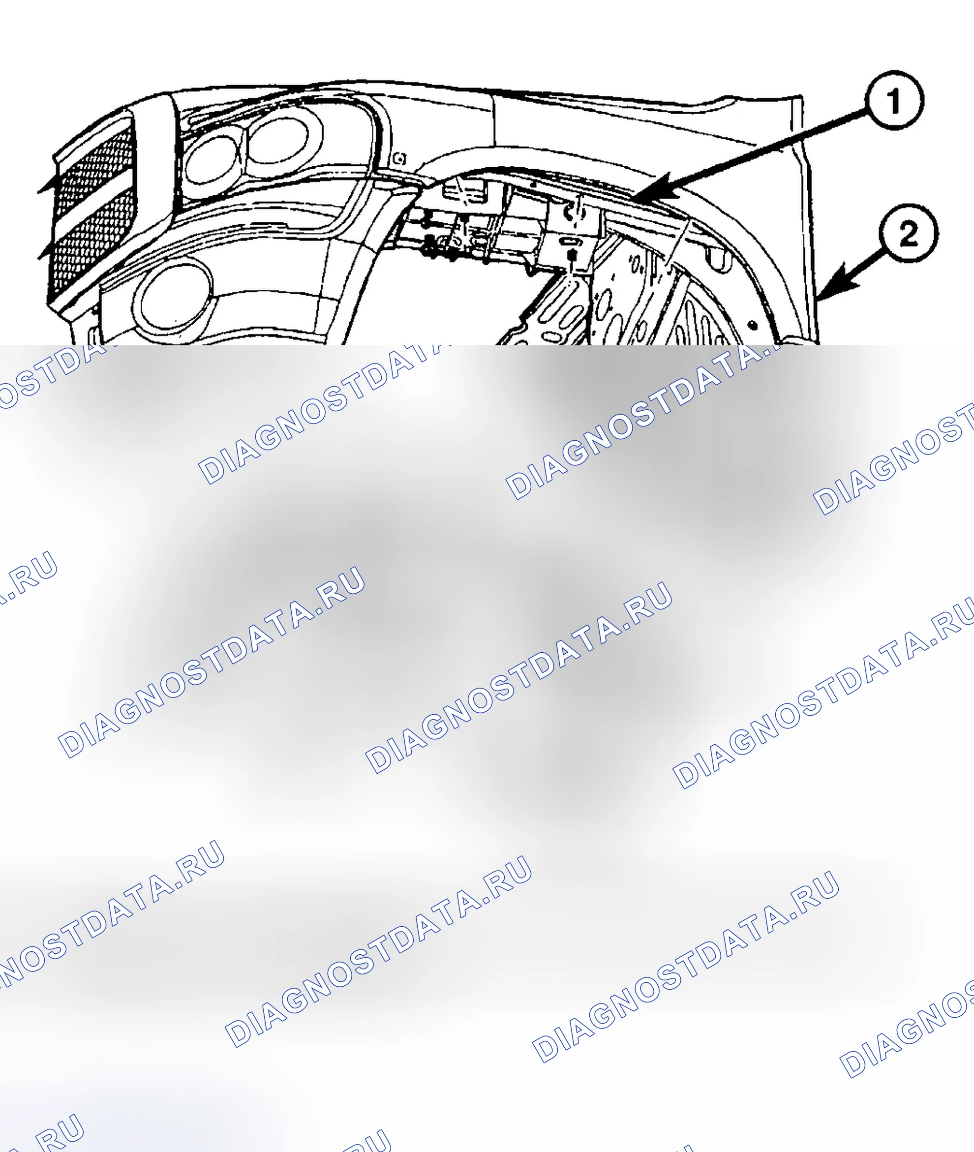 Рис. 114: ДЕМОНТАЖ. Dodge Pickup R1500 