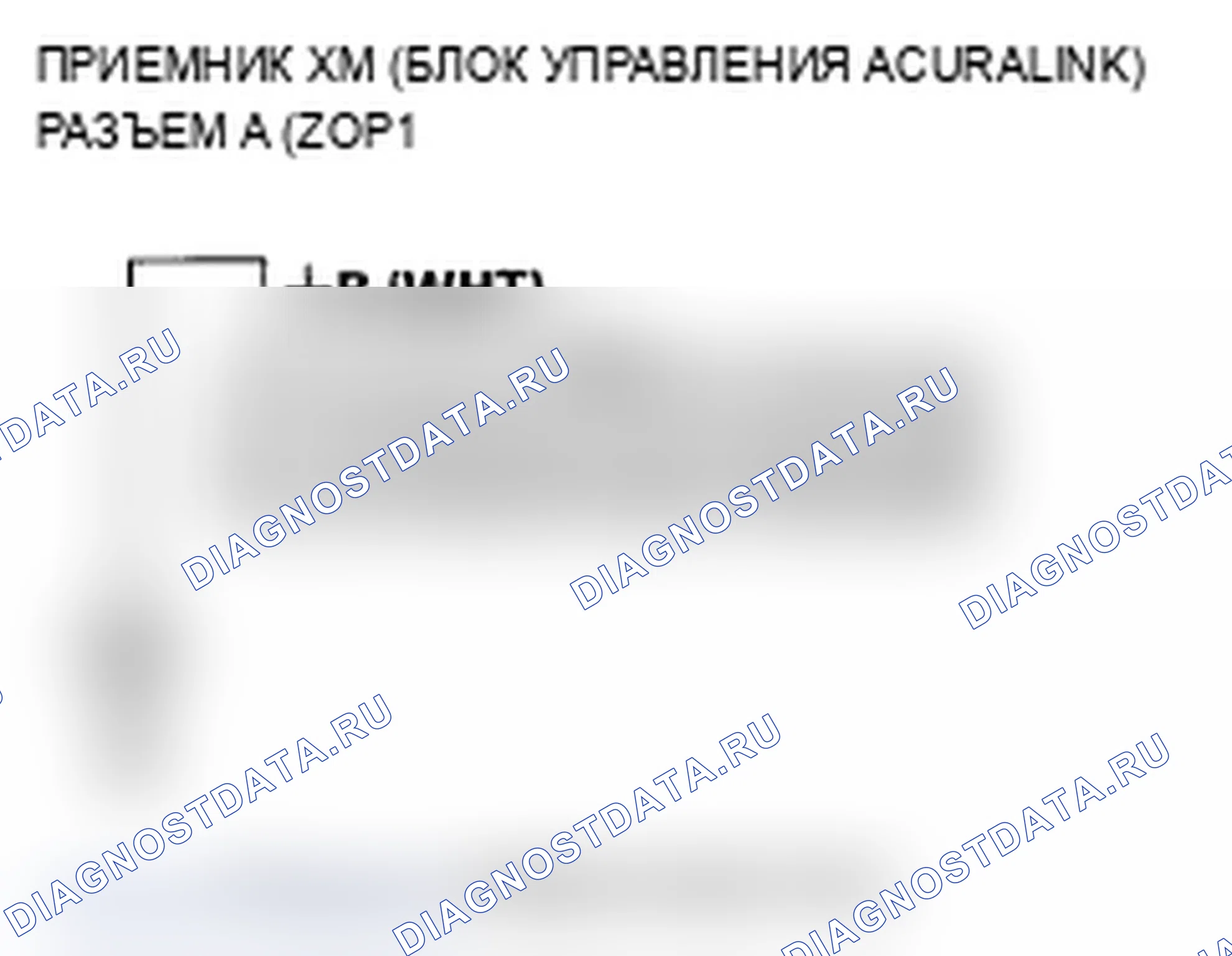 Рис. 141: Радиодисплей XM пуст и информация о станции не отображается (с помощью AcuraLink). Acura MDX II