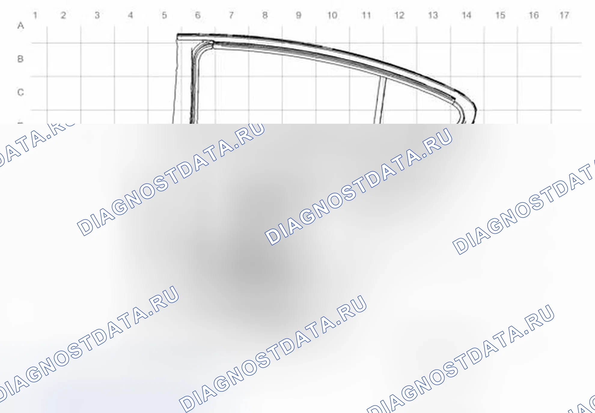 Рис. 39: Прокладка жгутов правой задней двери. Buick Regal V