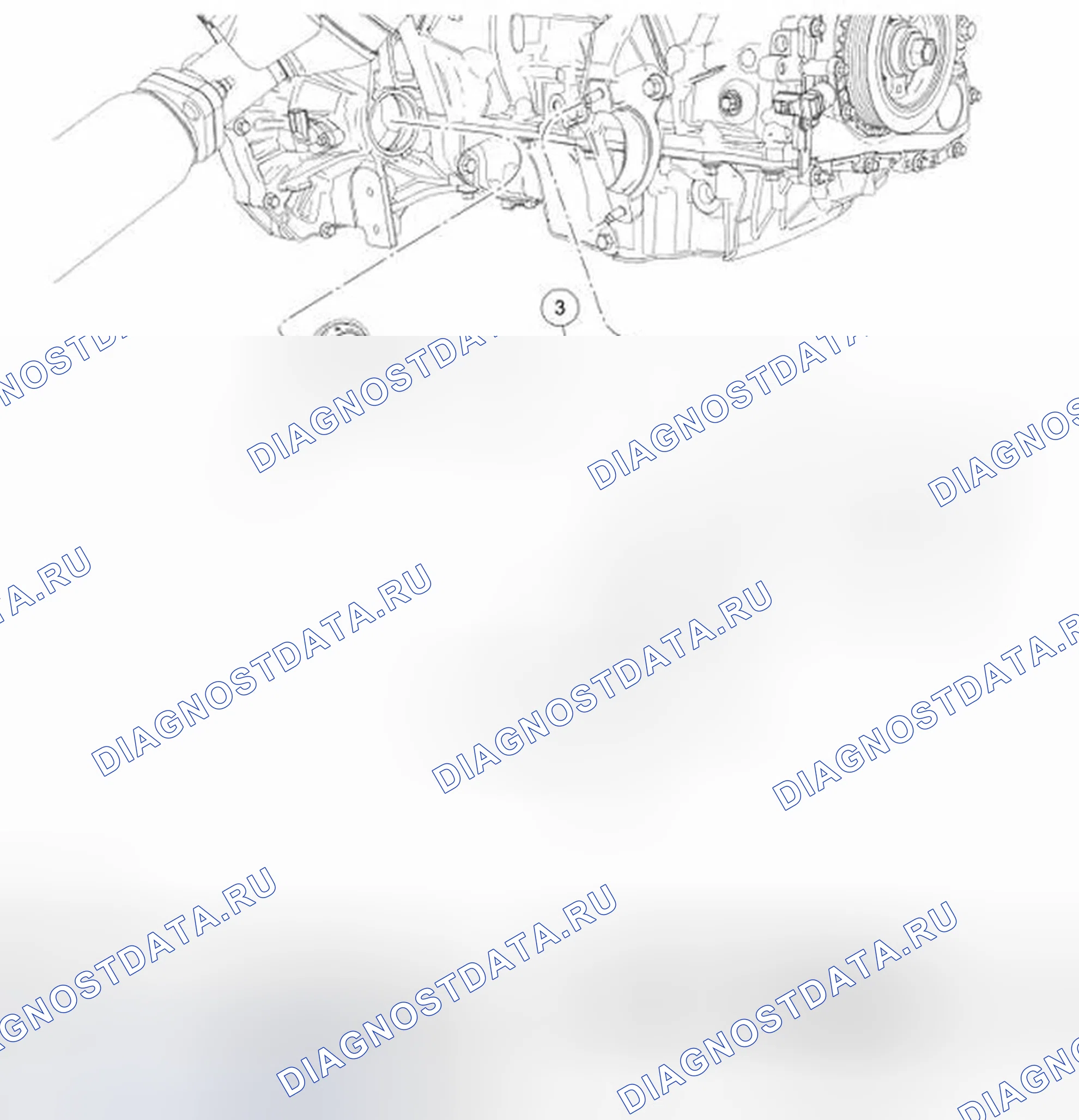 Рис. 273: Уплотнение полувала - правое. Ford Focus II