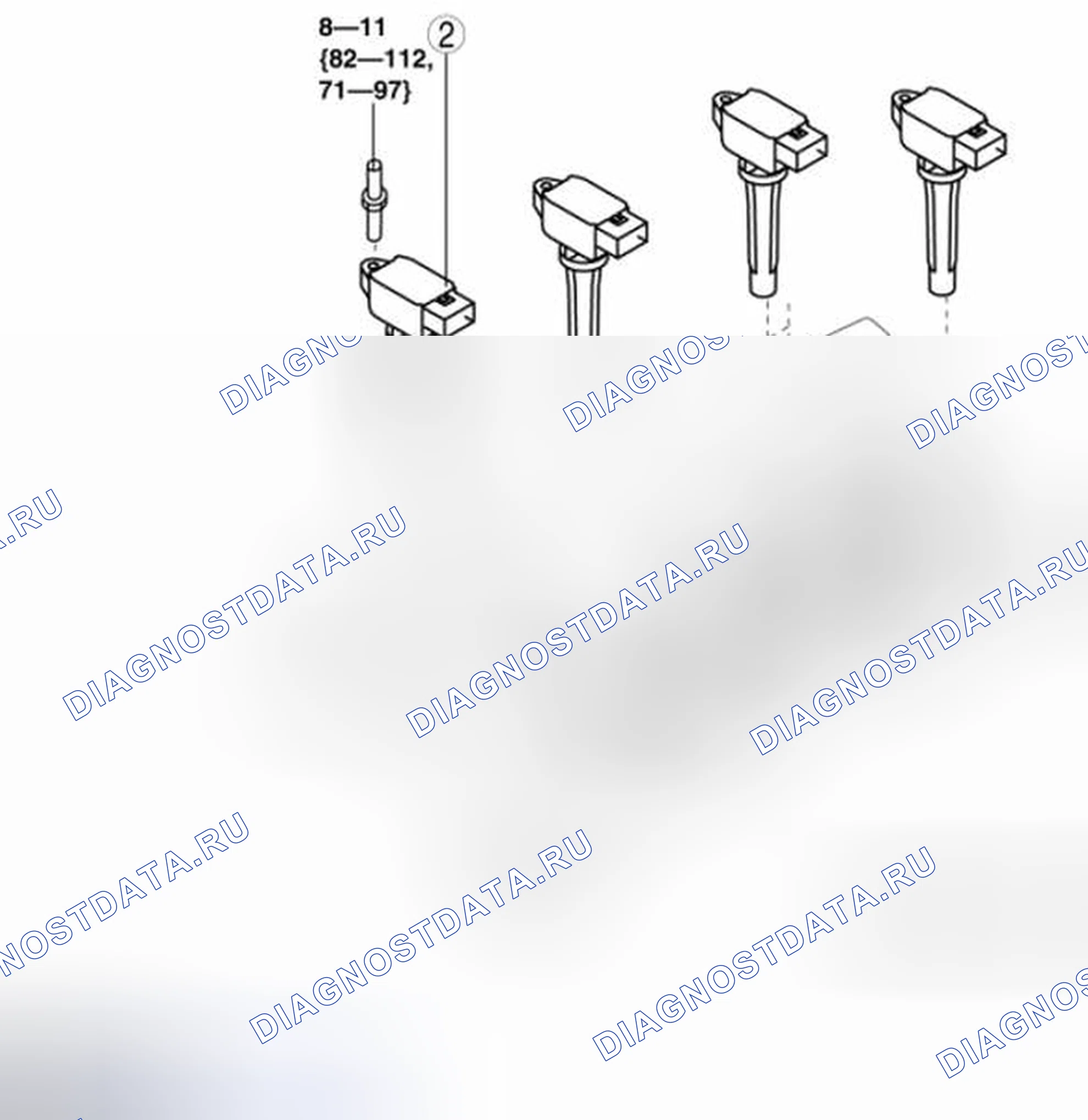 Рис. 10: ДЕМОНТАЖ / МОНТАЖ КАТУШКИ ЗАЖИГАНИЯ / ИОННОГО ДАТЧИКА [SKYACTIV-G 2.0]. Mazda 3 BL рестайлинг