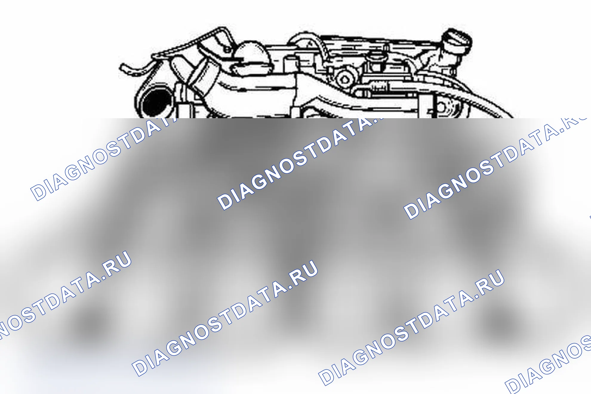 Рис. 154: Снятие и установка приводного ремня (двигатель установлен). Porsche 911 Carrera 4 996 рестайлинг