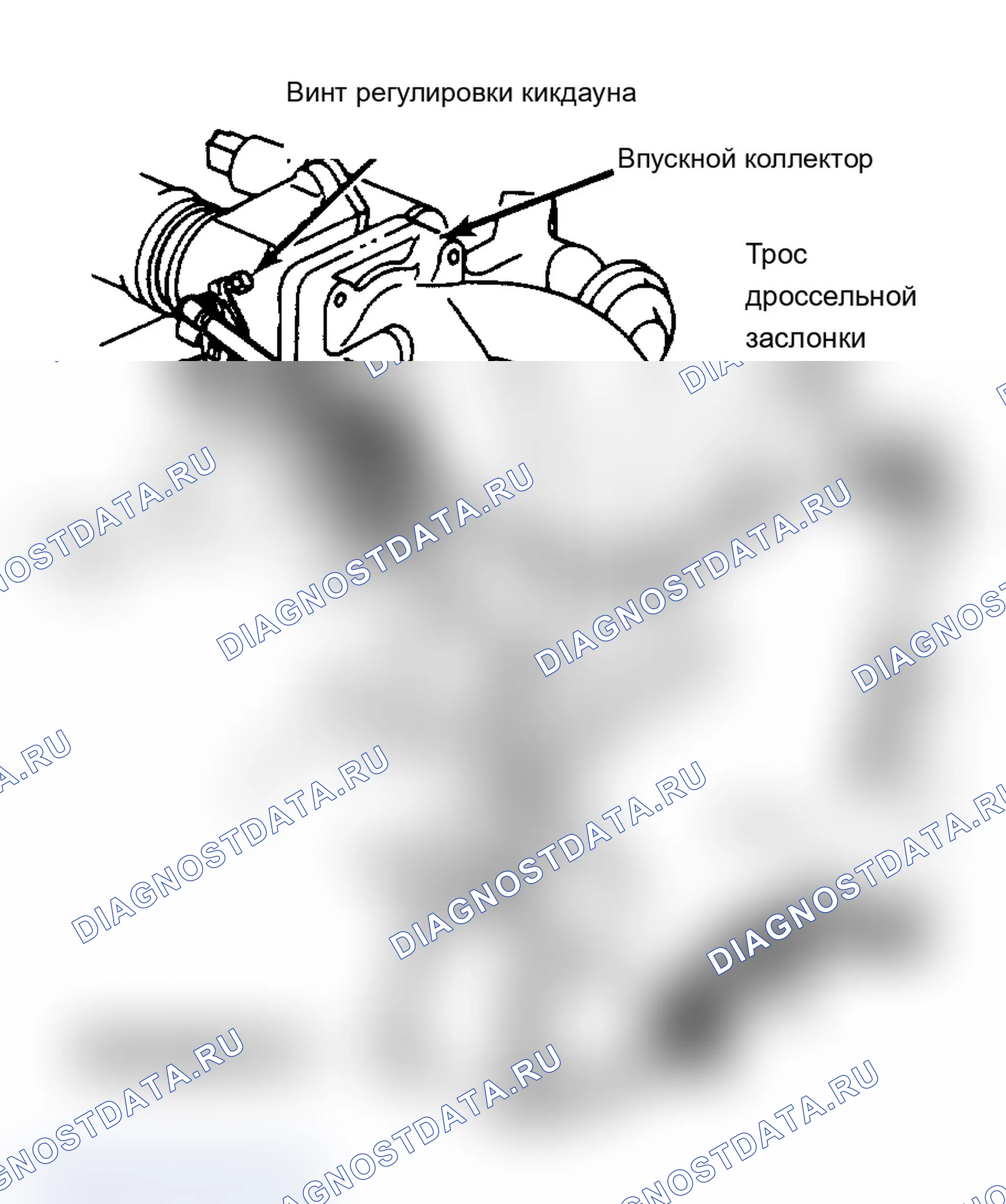 Рис. 106: Регулировка рычажного механизма переключения коробки передач (2,3 л Turbo). Mercury Cougar VI