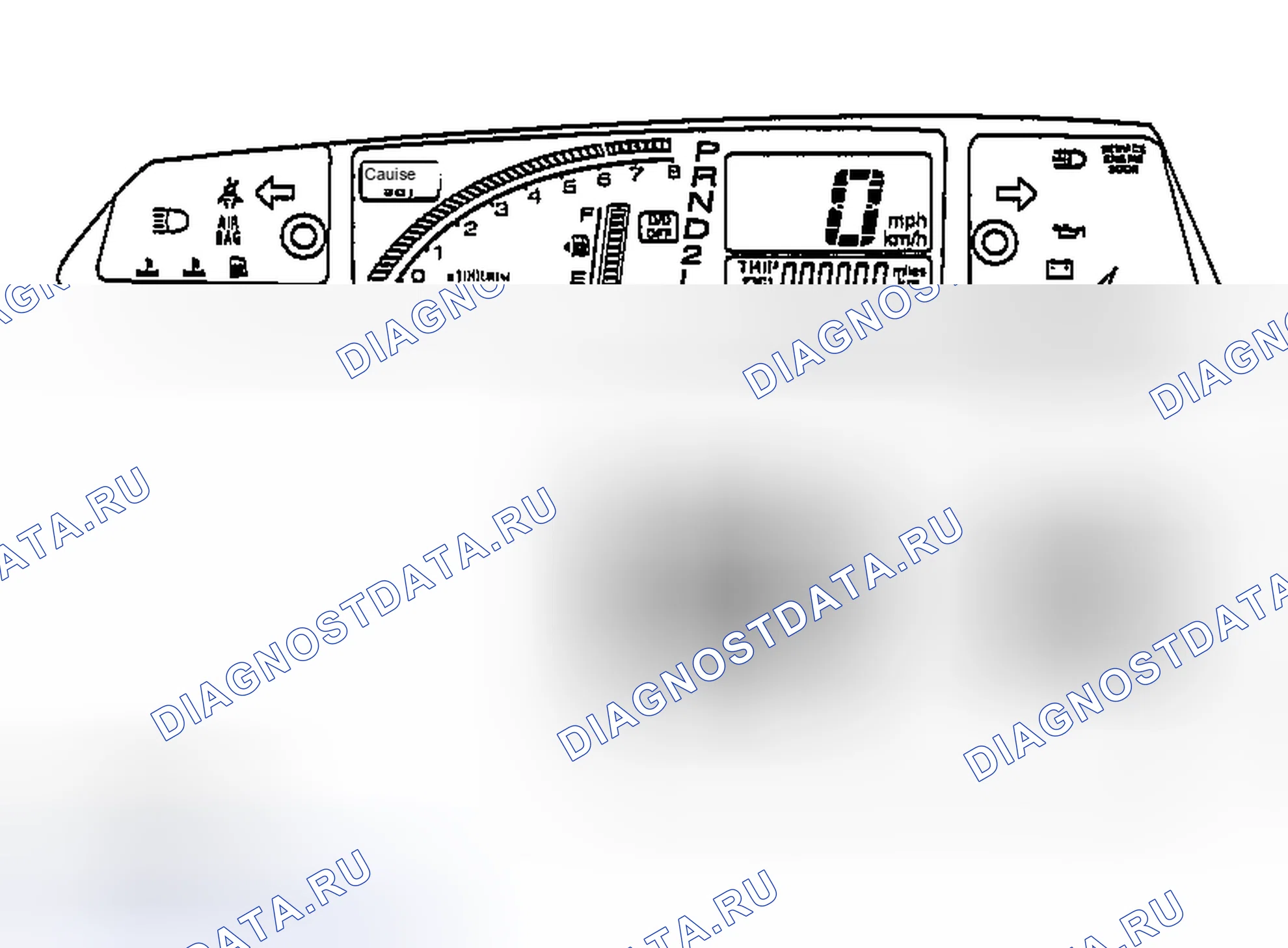 Рис. 2: Функция самодиагностики. Suzuki Aerio I