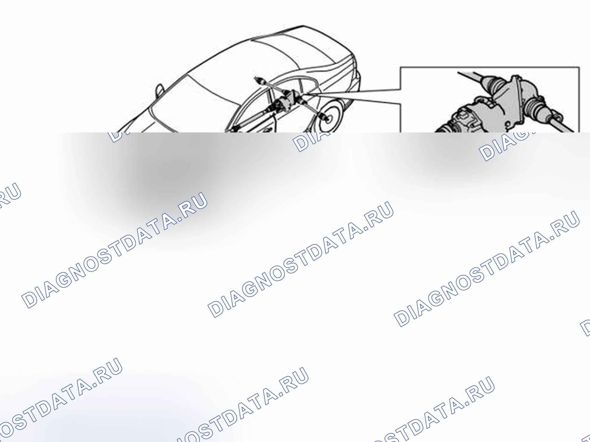 Рис. 7: РАСПОЛОЖЕНИЕ КОМПОНЕНТОВ (2008). Volvo XC70 II