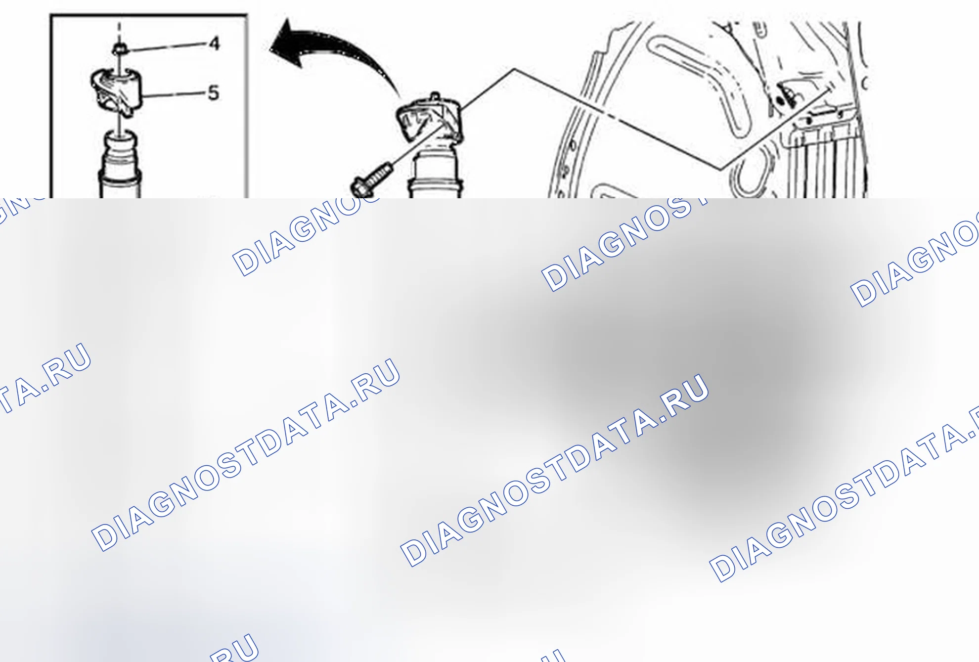 Рис. 2: Замена амортизатора. Buick Encore I