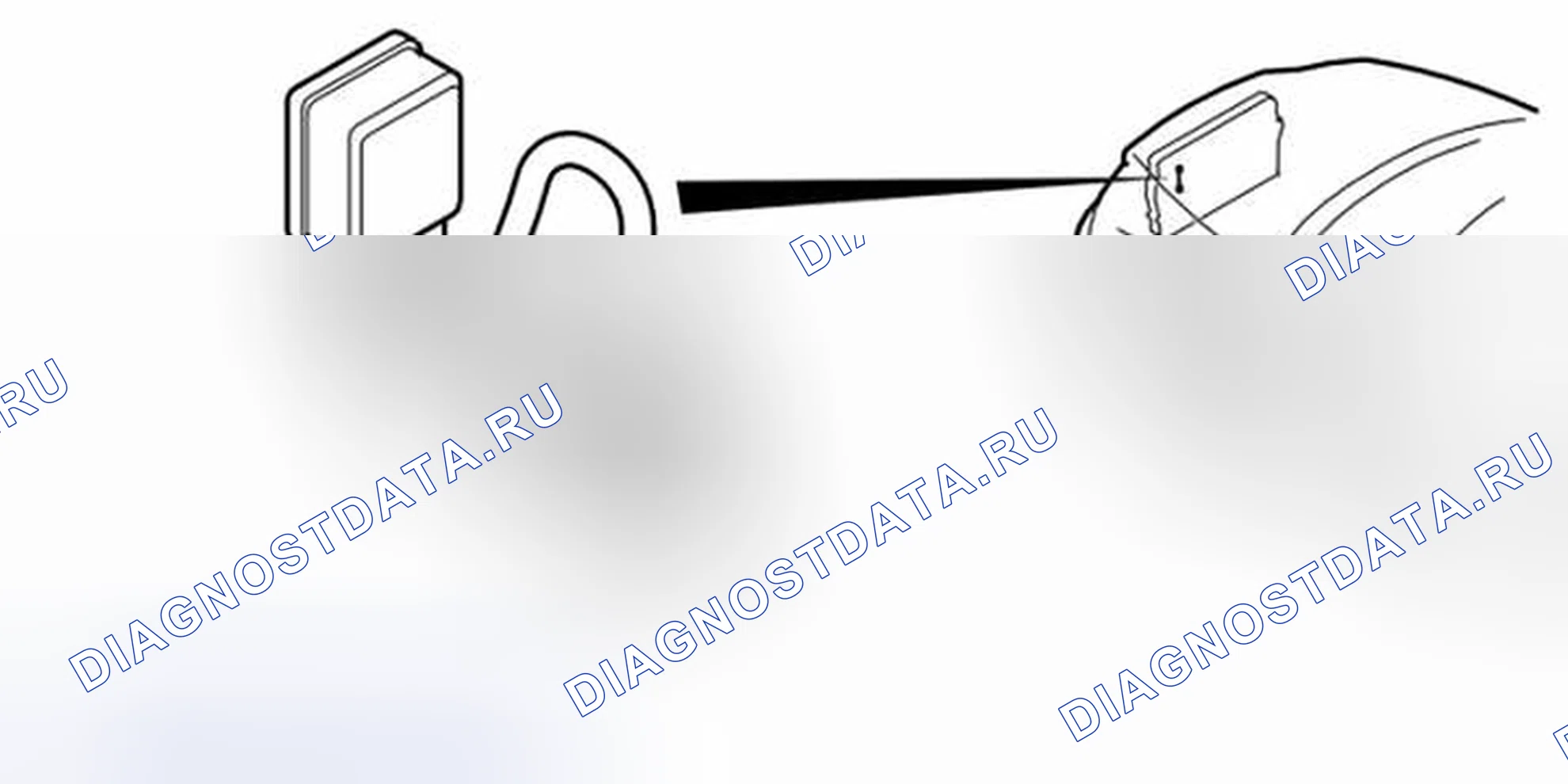 Рис. 400: ДАТЧИК PREMAIR (ТОЛЬКО ДЛЯ ОПРЕДЕЛЕННЫХ РЫНКОВ) (2006-). Volvo S40 II рестайлинг