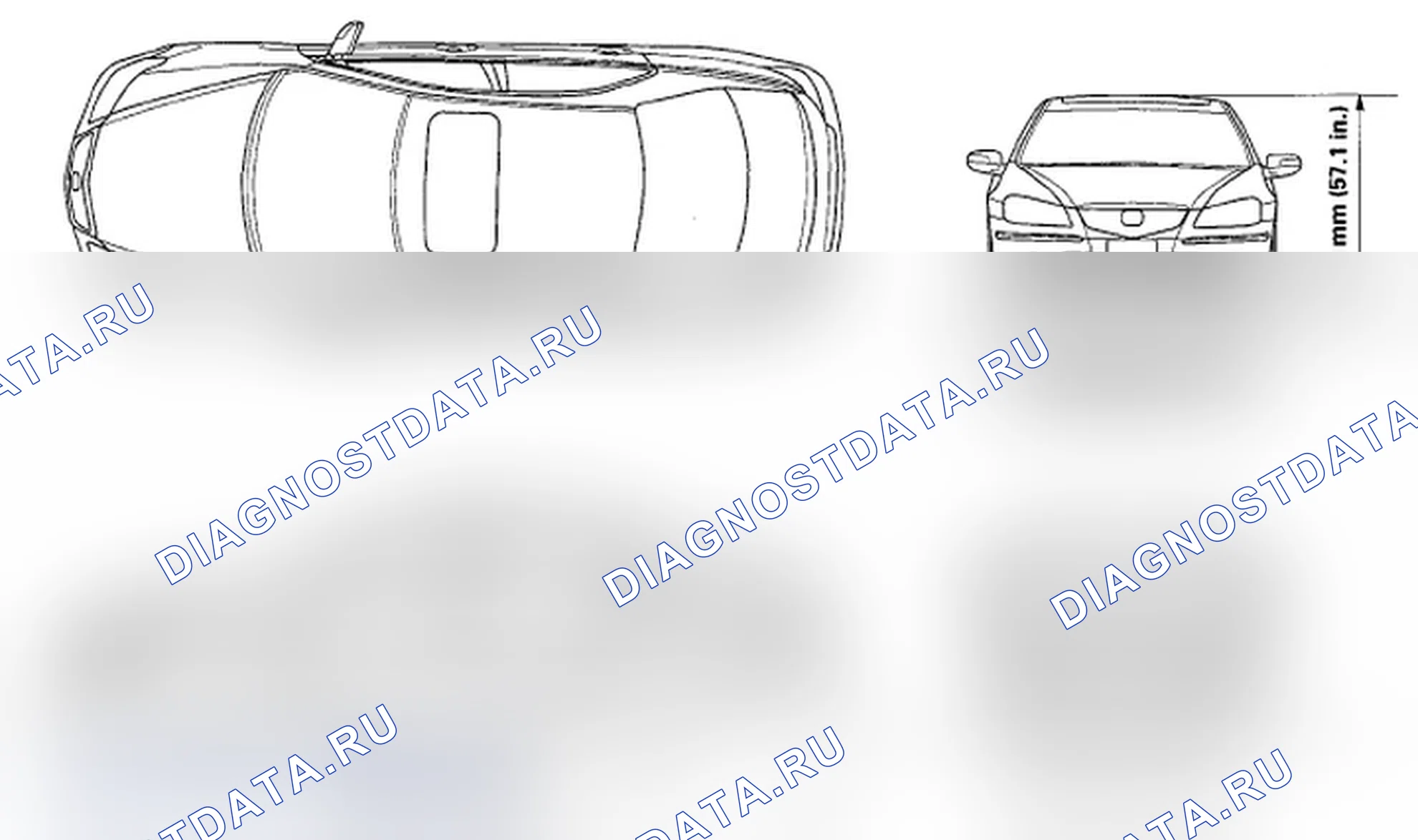 Рис. 1: Характеристики кузова. Acura RL II