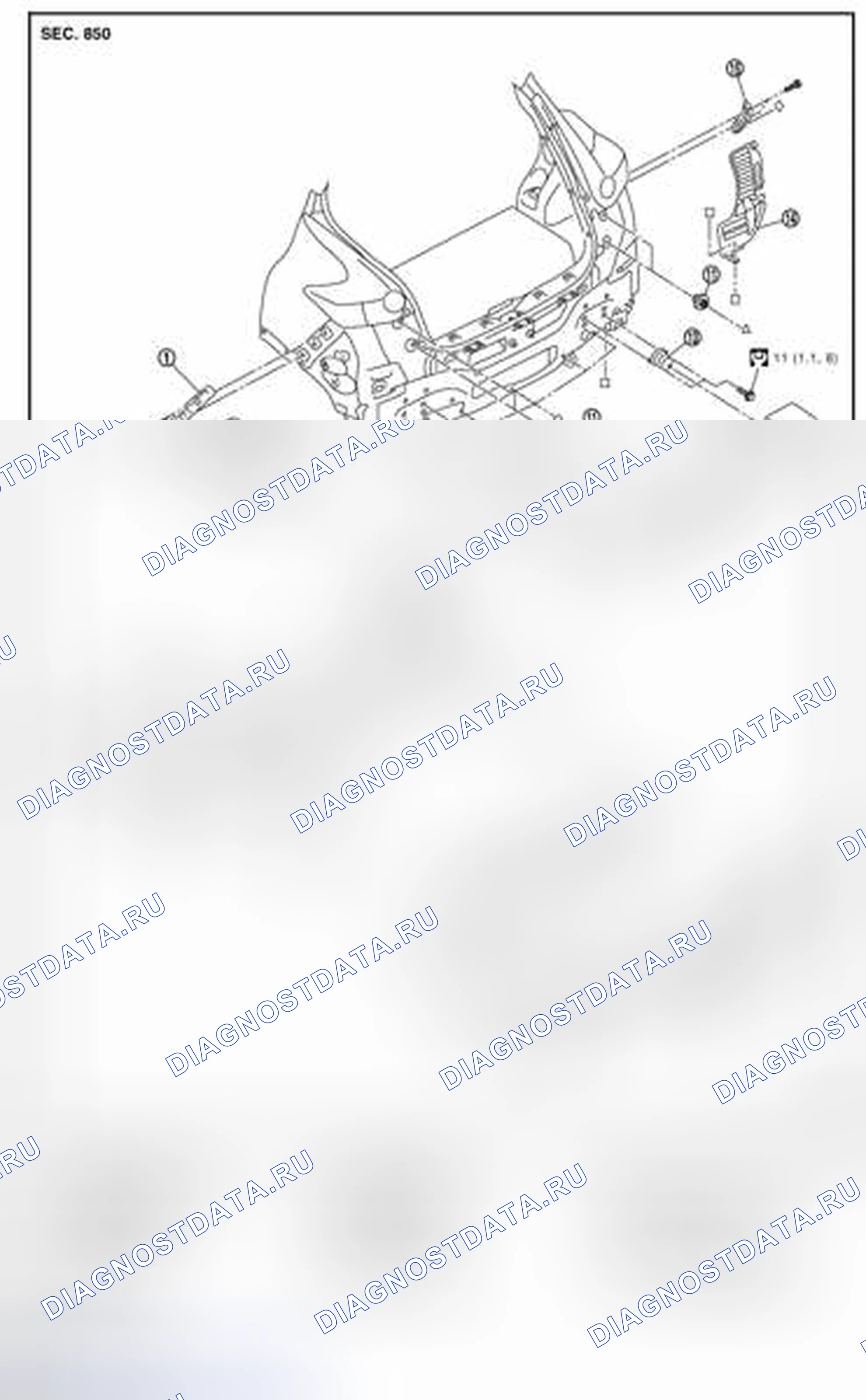 Рис. 4: Разнесенный вид. BMW 4 серия F32/F33 рестайлинг