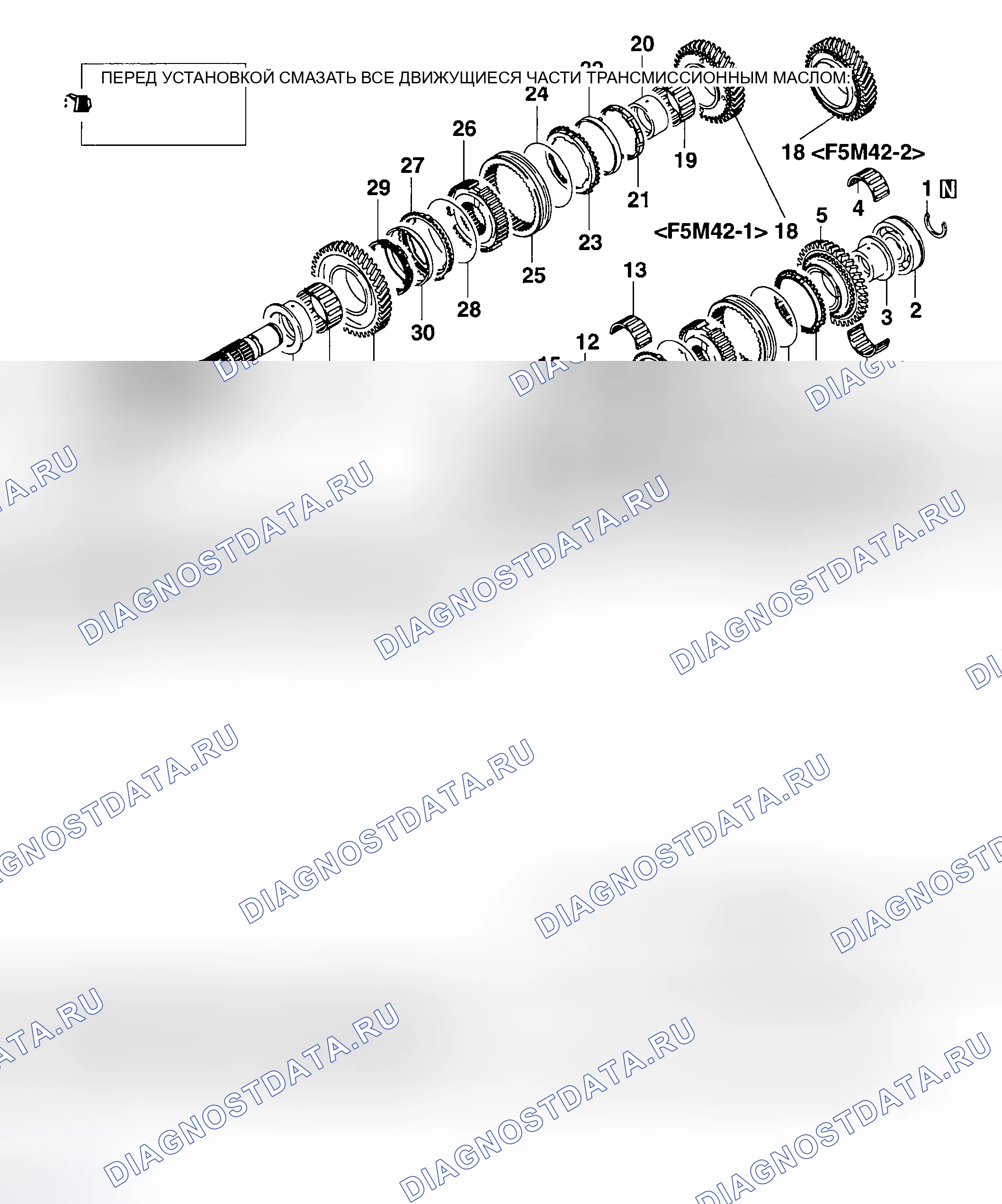 Рис. 155: РАЗБОРКА И СБОРКА. Mitsubishi Lancer Evolution VIII