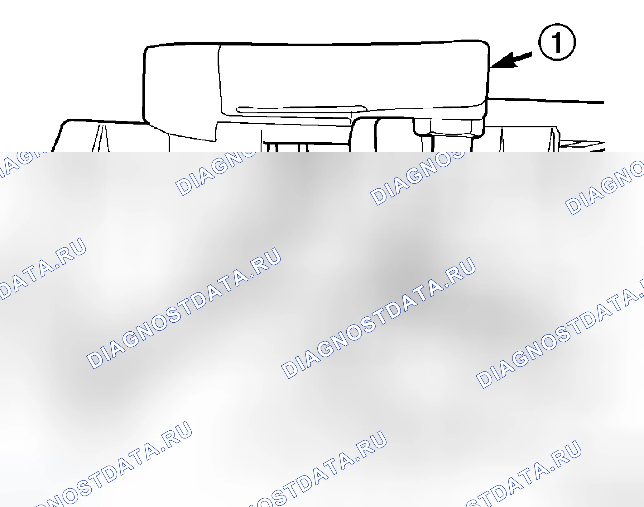 Рис. 27: КОРПУС ДЛЯ МОНТАЖА МНОГОФУНКЦИОНАЛЬНОГО ПЕРЕКЛЮЧАТЕЛЯ. Chrysler Pacifica CS