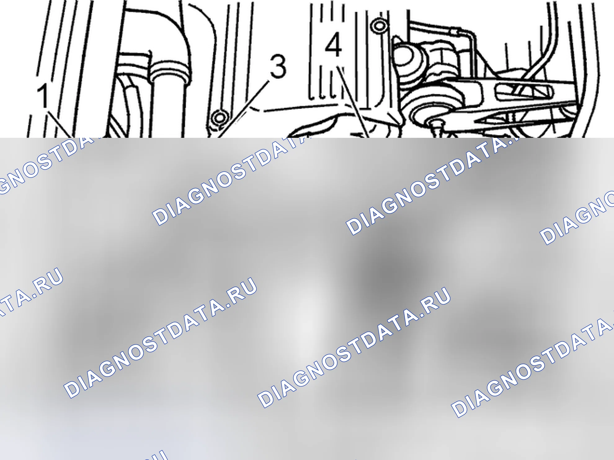 Рис. 131: Установка корпуса воздухоочистителя (воздушный фильтр). Volvo C70 I