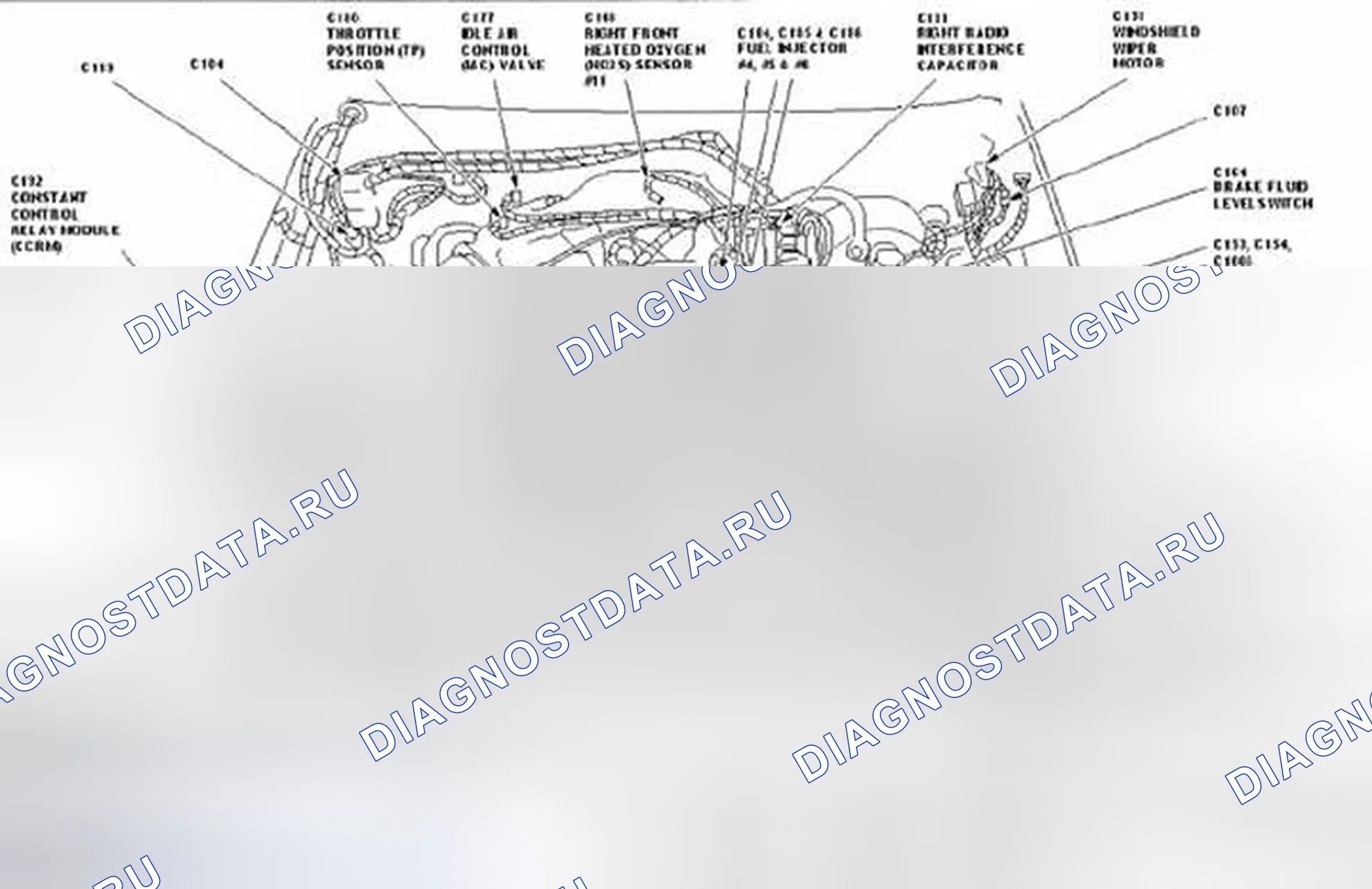 Рис. 11: МОДУЛЬ РЕЛЕ ПОСТОЯННОГО КОНТРОЛЯ (CCRM). Ford Mustang IV рестайлинг
