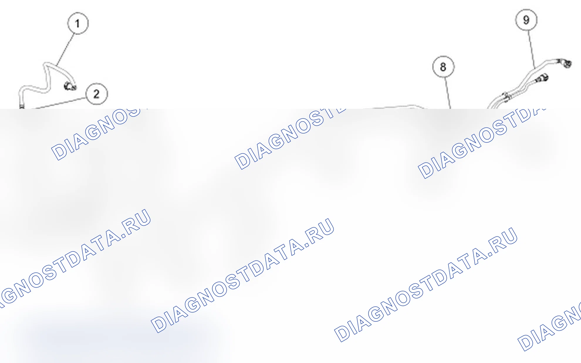 Рис. 9: Топливопроводы. Ford Transit Connect I рестайлинг