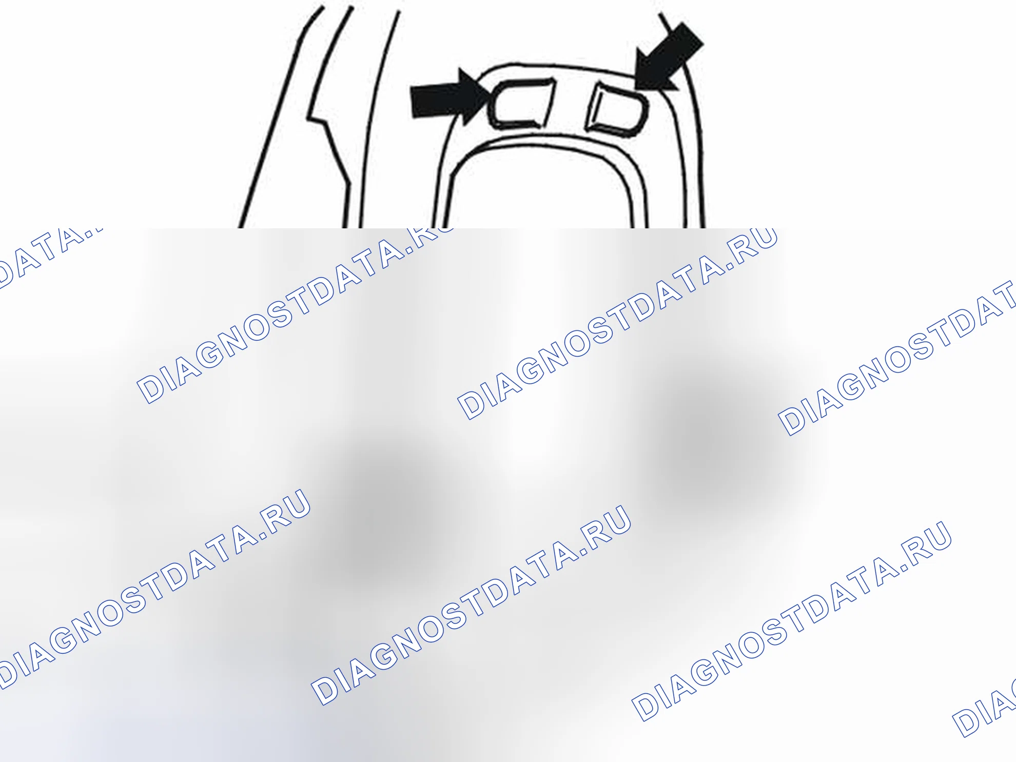 Рис. 291: Удаление поясничной опоры. Volvo V70 II