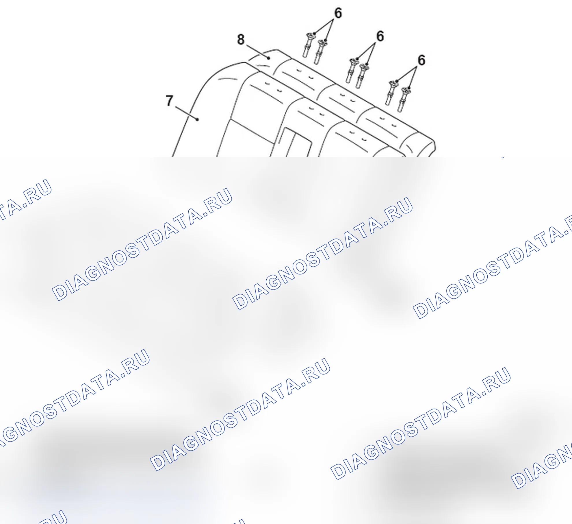 Рис. 146: LANCER: BENCH сиденье. Mitsubishi Lancer Ralliart X рестайлинг