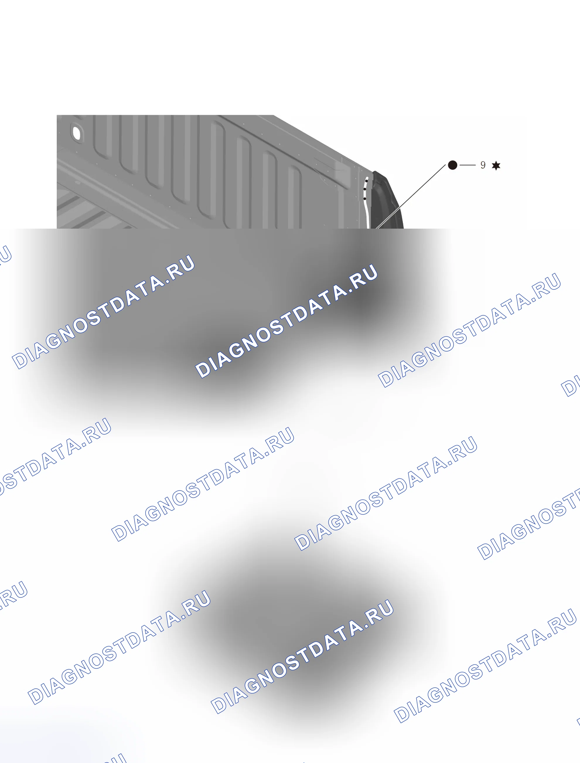 Наружная панель слева от коробки (малый двойник) — Great Wall Wingle-7. Great-Wall Wingle 7 I