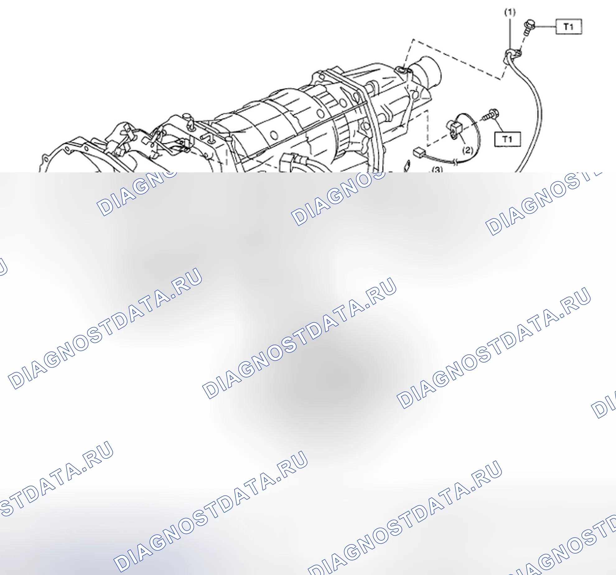 Рис. 799: РЕГУЛИРУЮЩИЙ КЛАПАН И ЖГУТ ПЕРЕДАЧ. Subaru Legacy BL/BP рестайлинг
