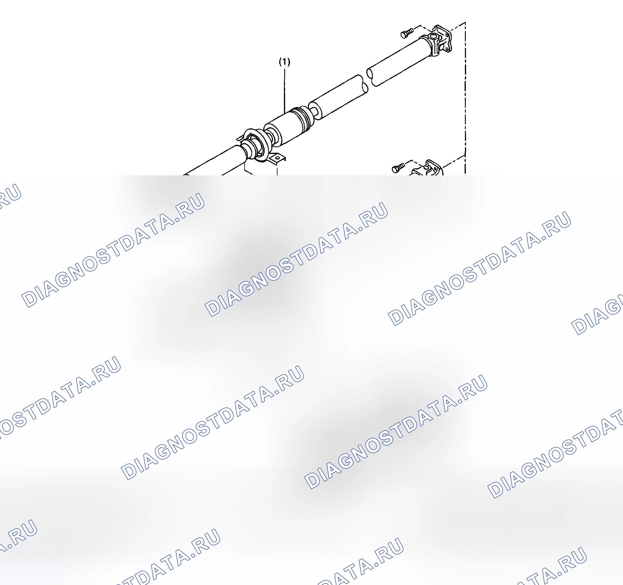 Рис. 53: карданный вал. Subaru Impreza GD/GC/GG рестайлинг 2