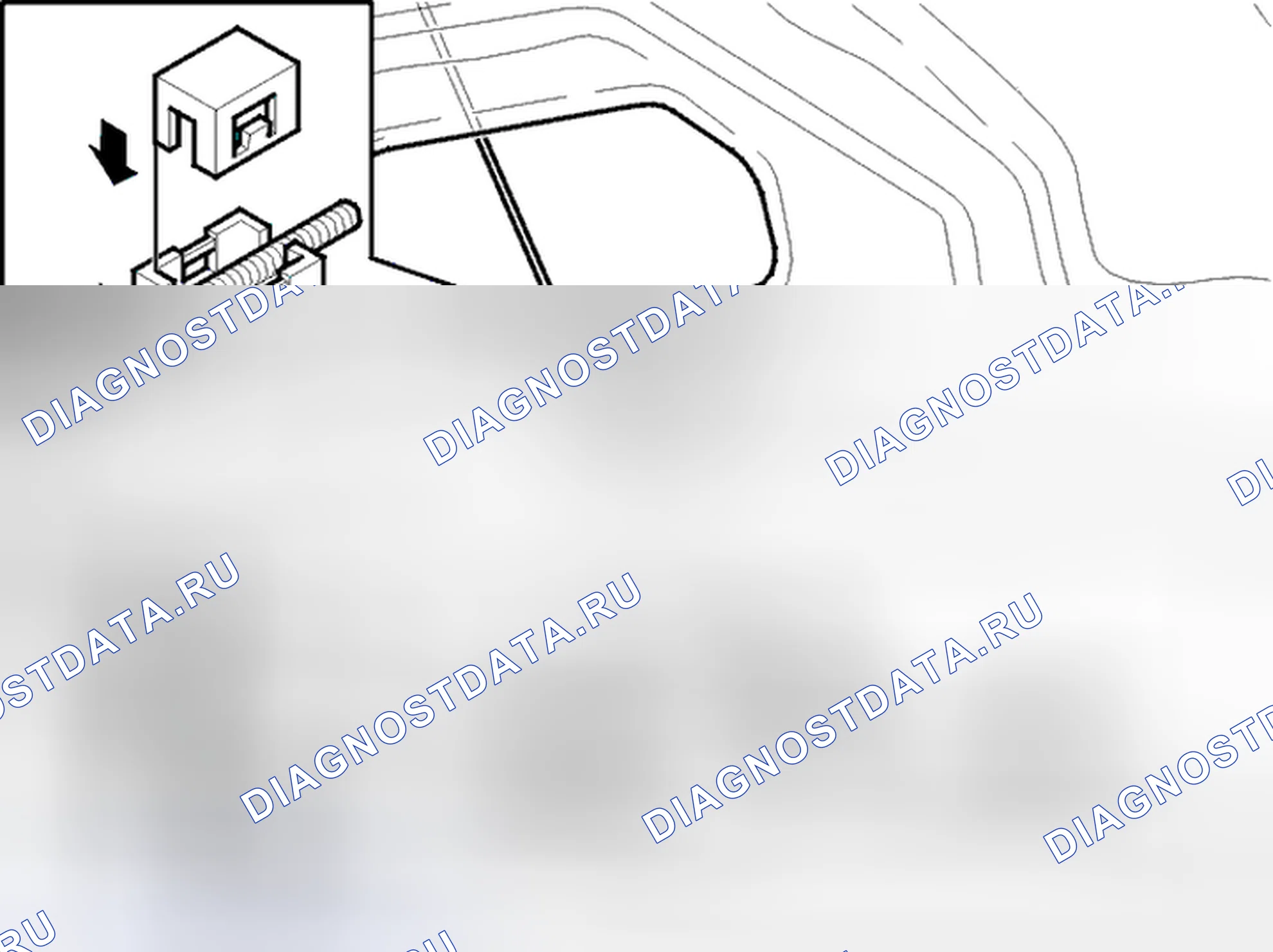 Рис. 111: Снятие цилиндра замка крышки багажника. Volvo S40 I рестайлинг