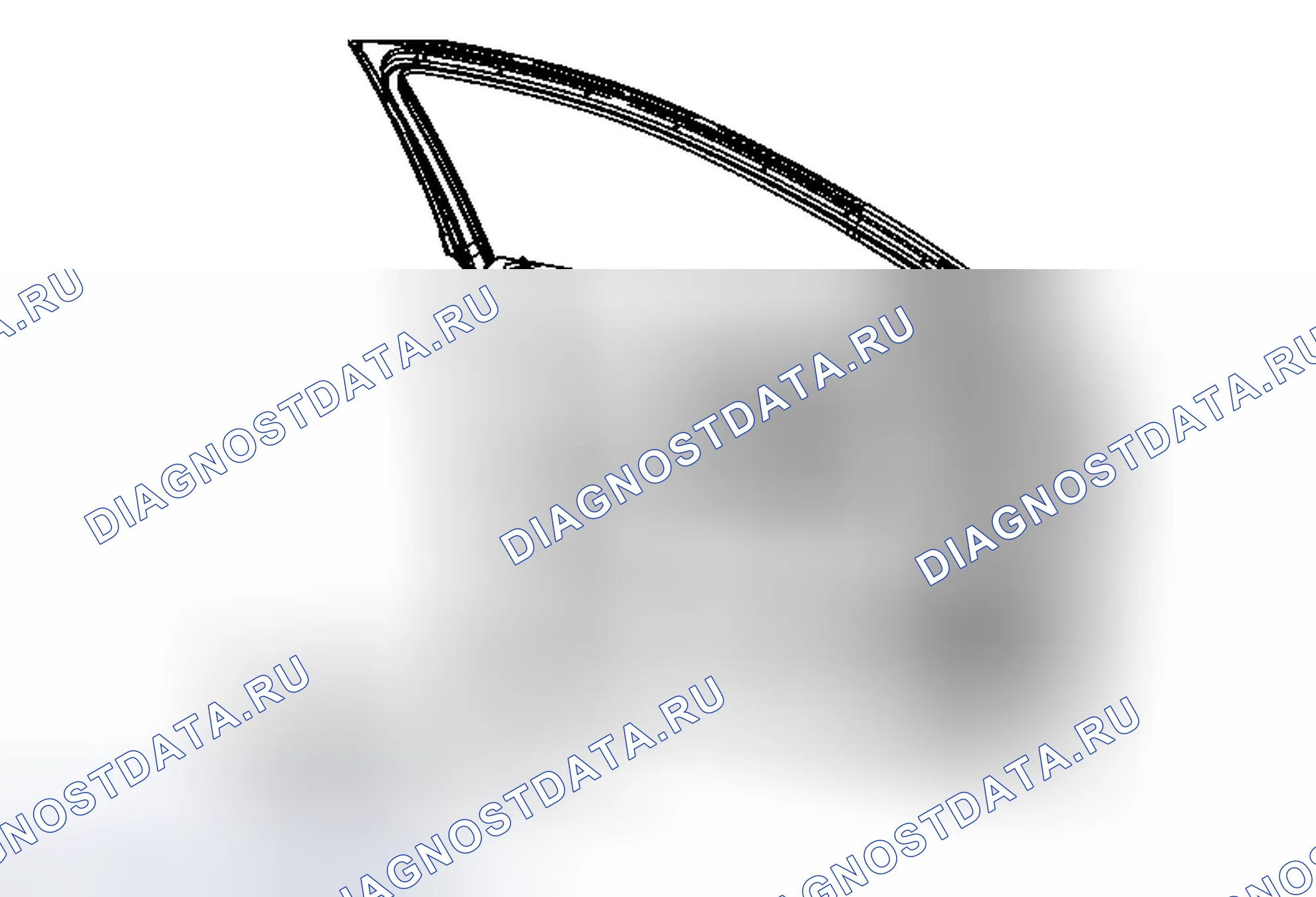 Рис. 29: Замена верхней обрезной крышки передней боковой двери. Chevrolet Cruze I рестайлинг