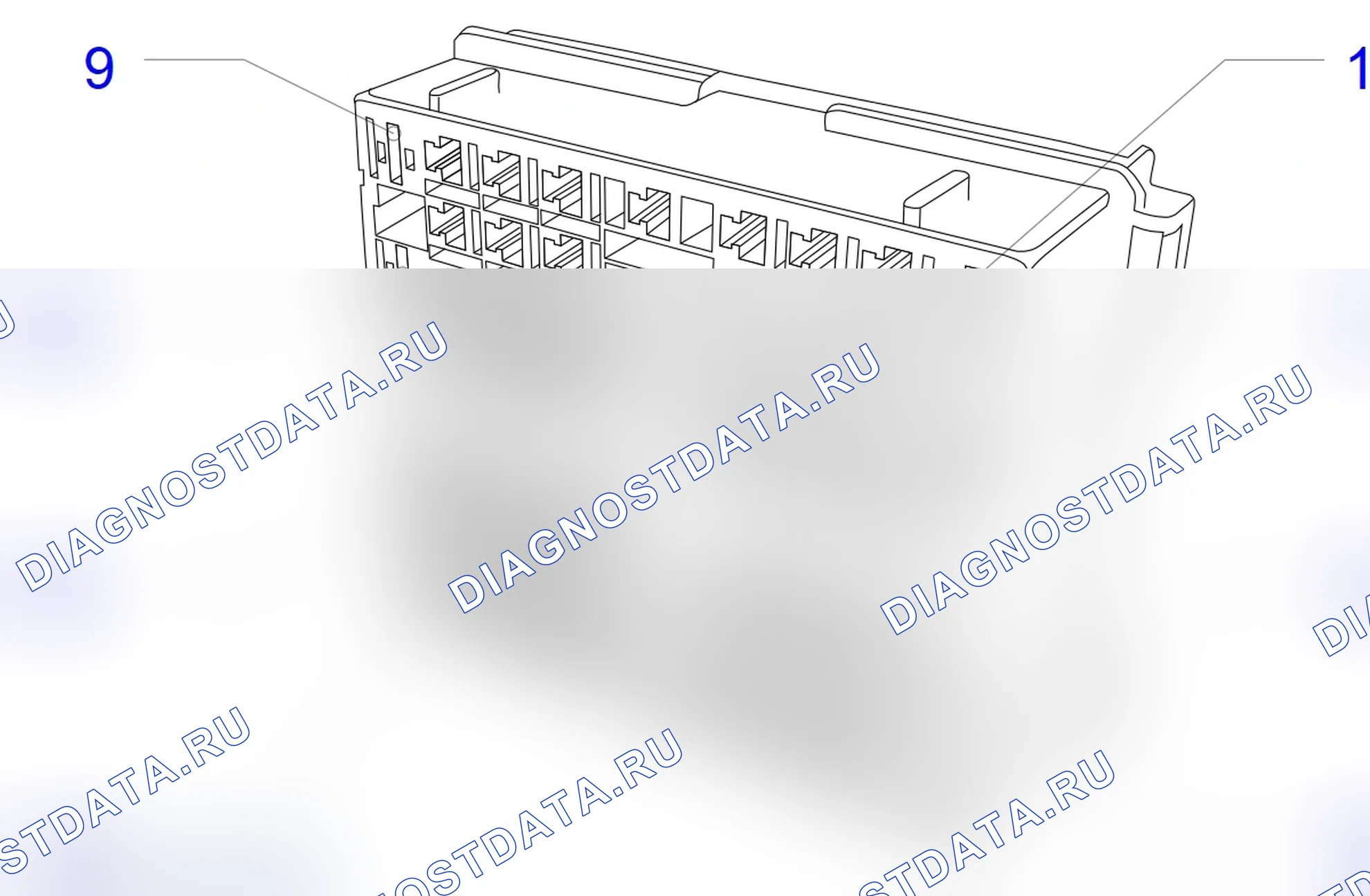 Распиновка разъёма X129. Opel Antara I рестайлинг