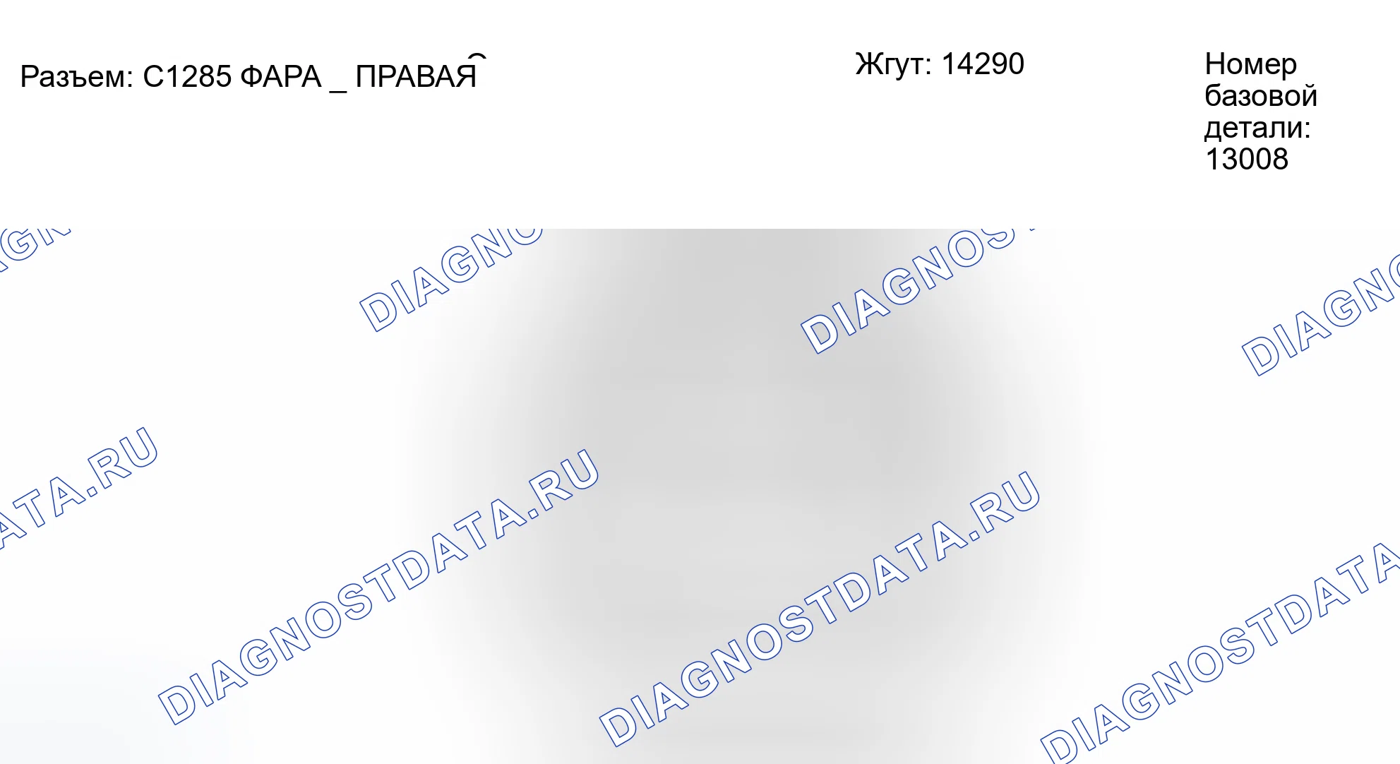 Рис. 249: Идентификация разъема C1285. Ford Escape I рестайлинг