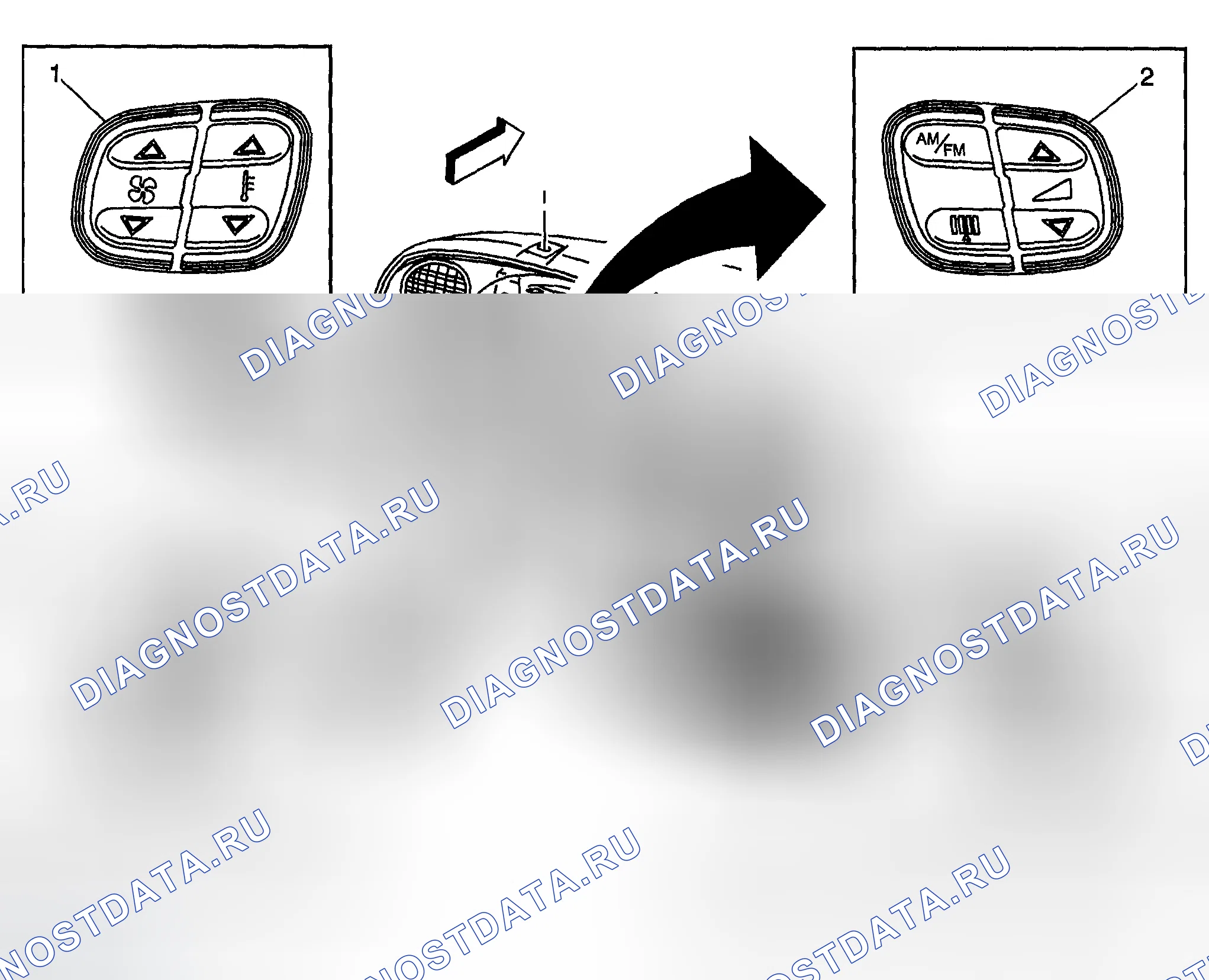Рис. 17: Управление рулевым колесом. Chevrolet TrailBlazer I