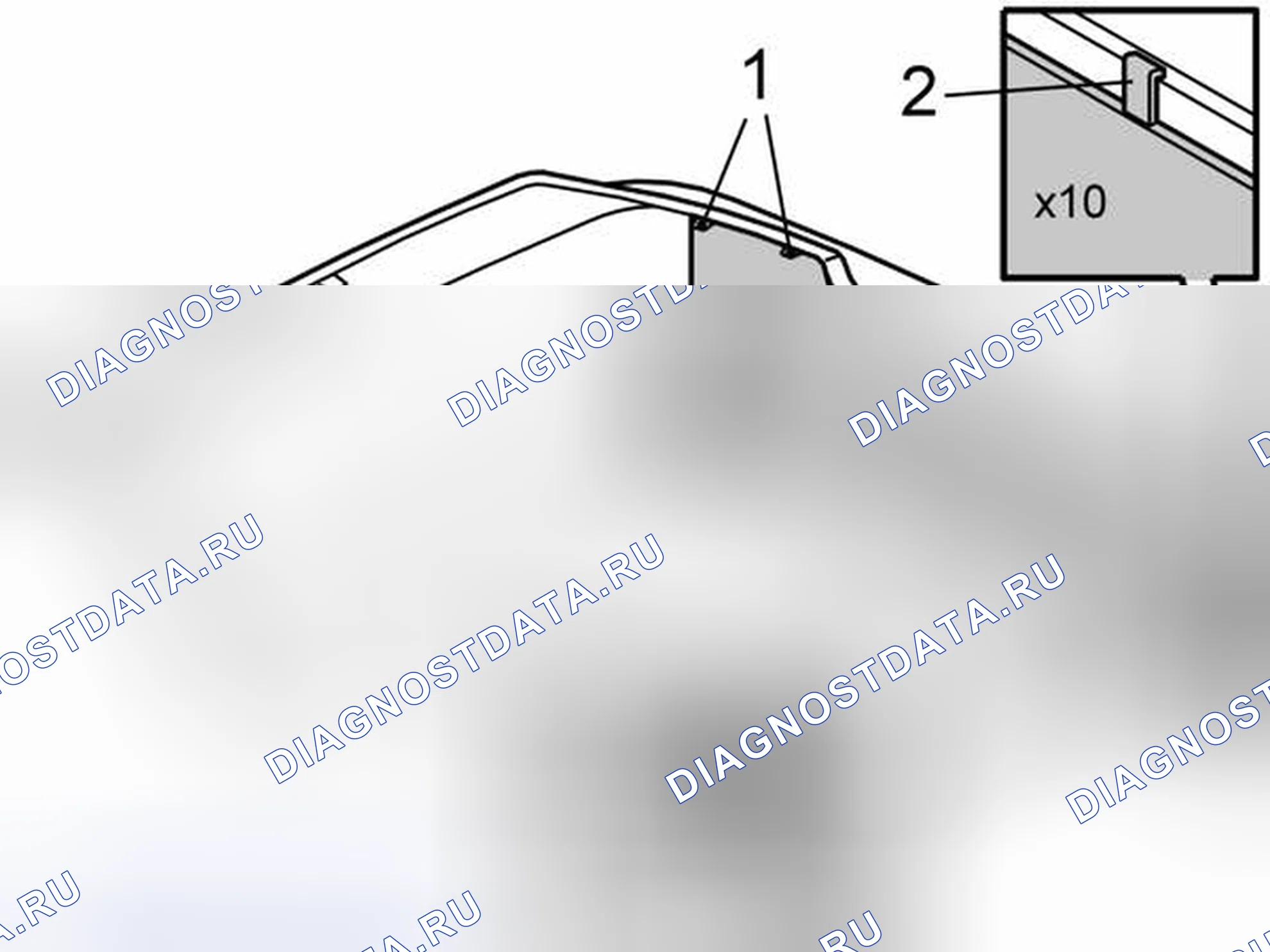 Рис. 110: Замена кожухов. Volvo S80 I рестайлинг