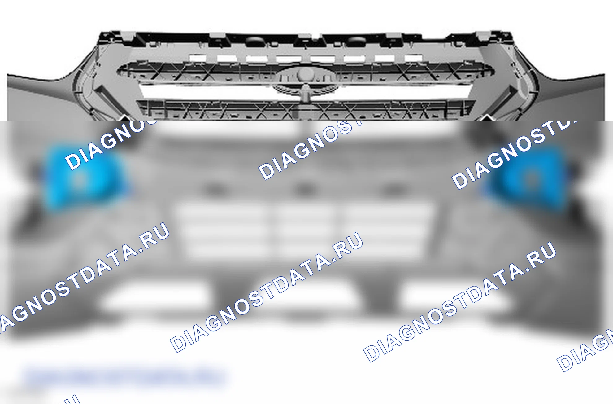 Разборка и сборка кожуха переднего бампера. Ford Kuga II