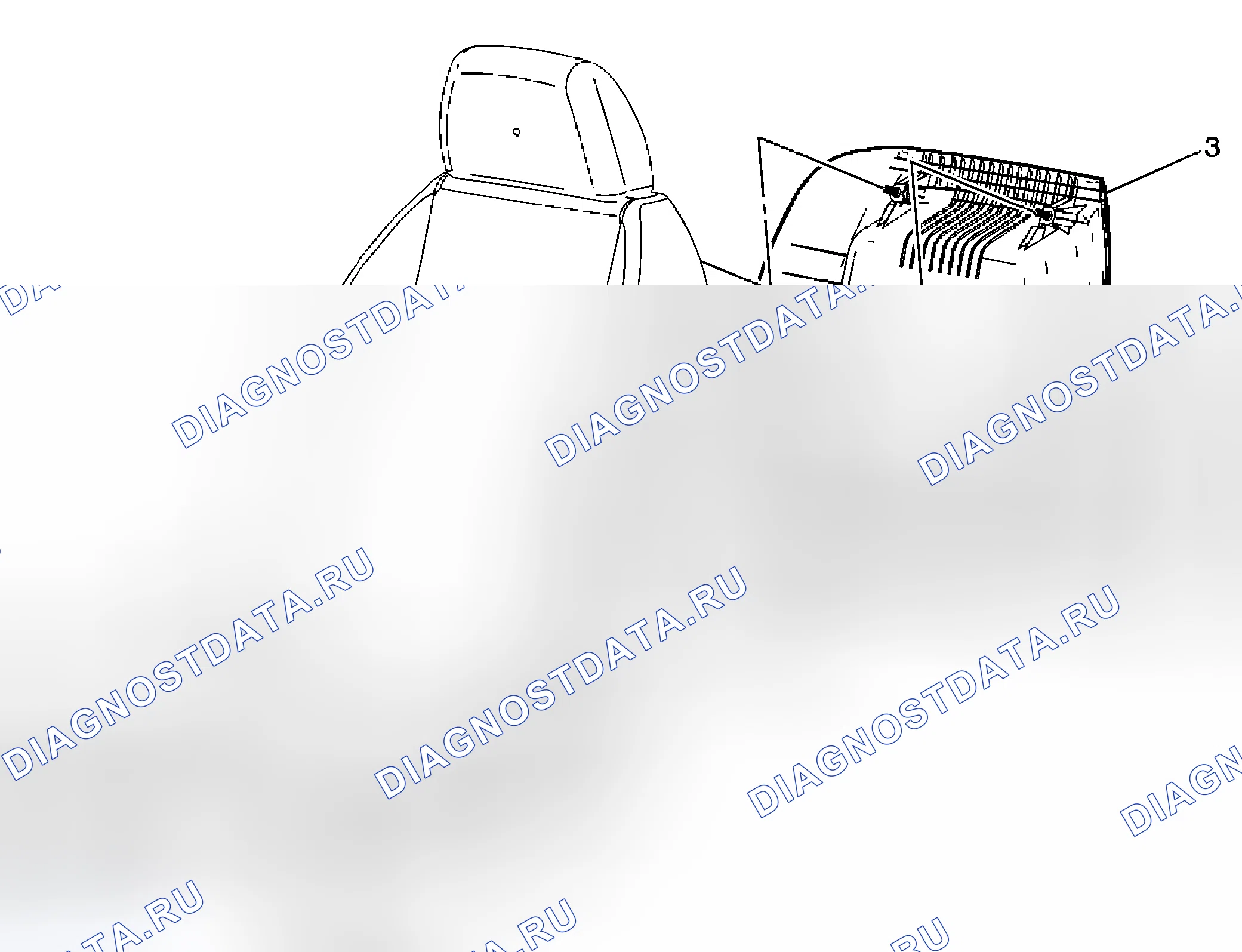 Рис. 9: Замена финишной панели подушки спинки сиденья водителя и пассажира. Kia Rio III рестайлинг