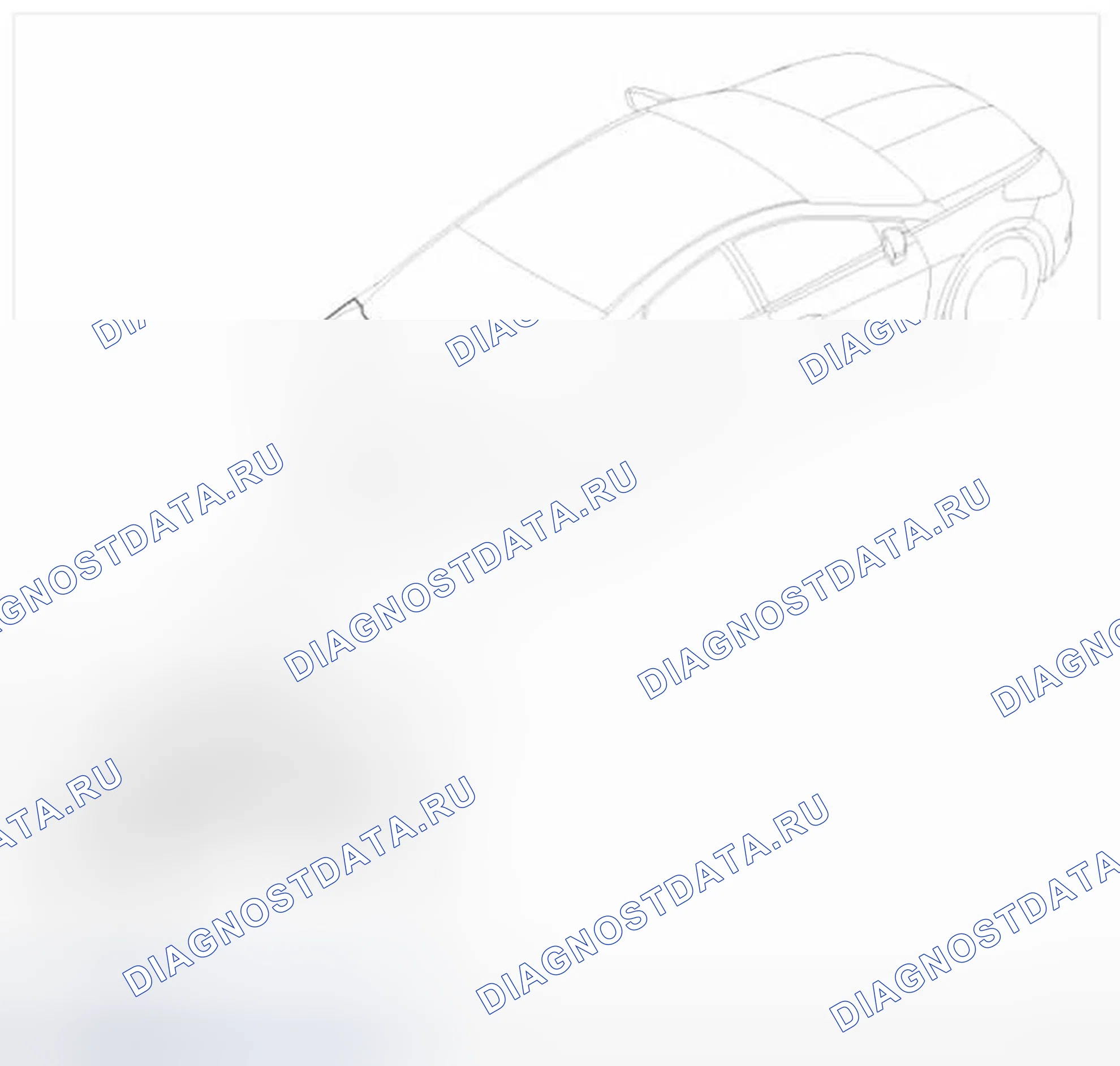 Рис. 57: Расположение компонентов. Hyundai Azera II