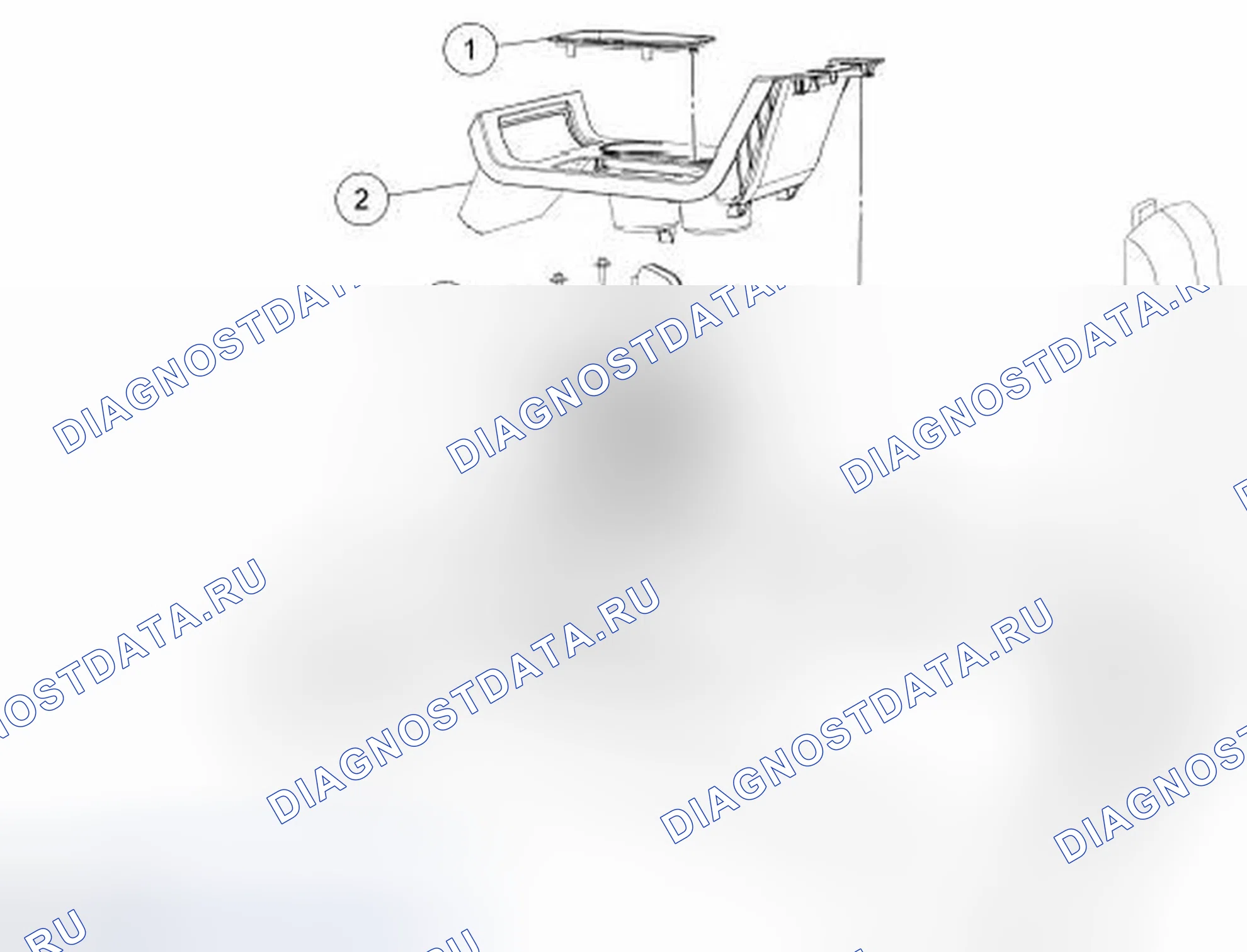 Рис. 12: Рычаг селектора. Ford Flex I