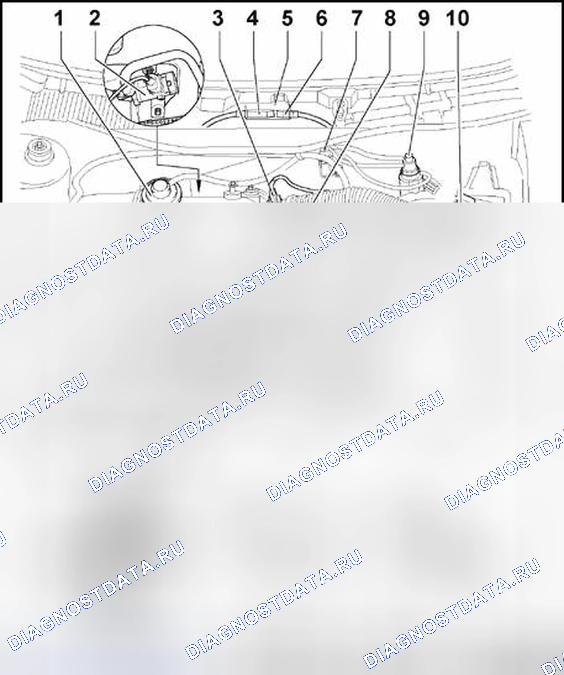 Рис. 62: Расположение компонентов, обзор. Volkswagen Jetta IV