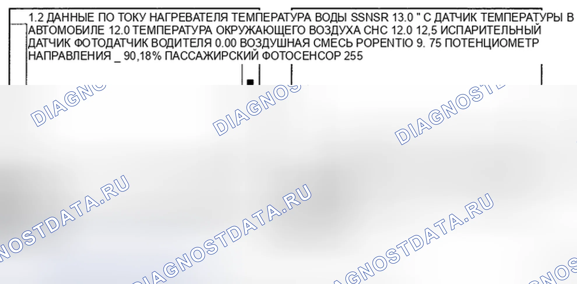 Рис. 81: МОНИТОРИНГ ДАННЫХ SCANTOOL. Kia Magentis II