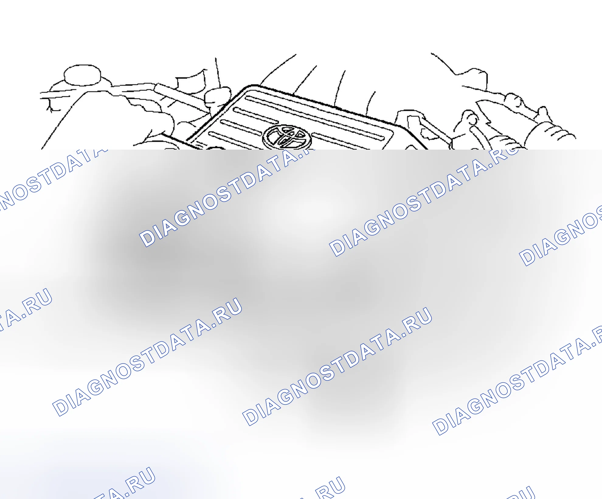 Рис. 12: ДЕМОНТАЖ. Toyota Avalon XX20 рестайлинг