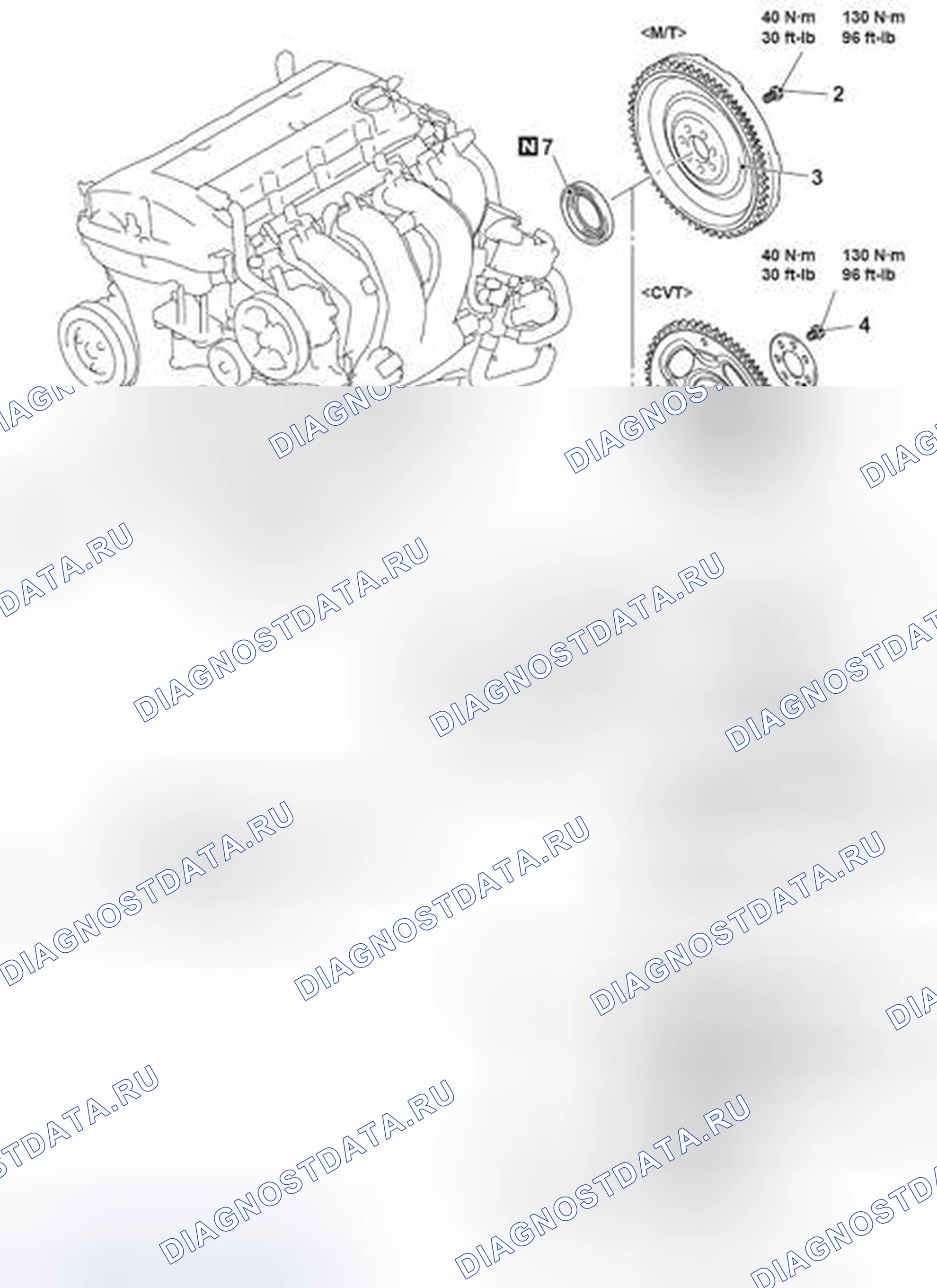 Рис. 228: ДЕМОНТАЖ И МОНТАЖ. Mazda MX-5 NB