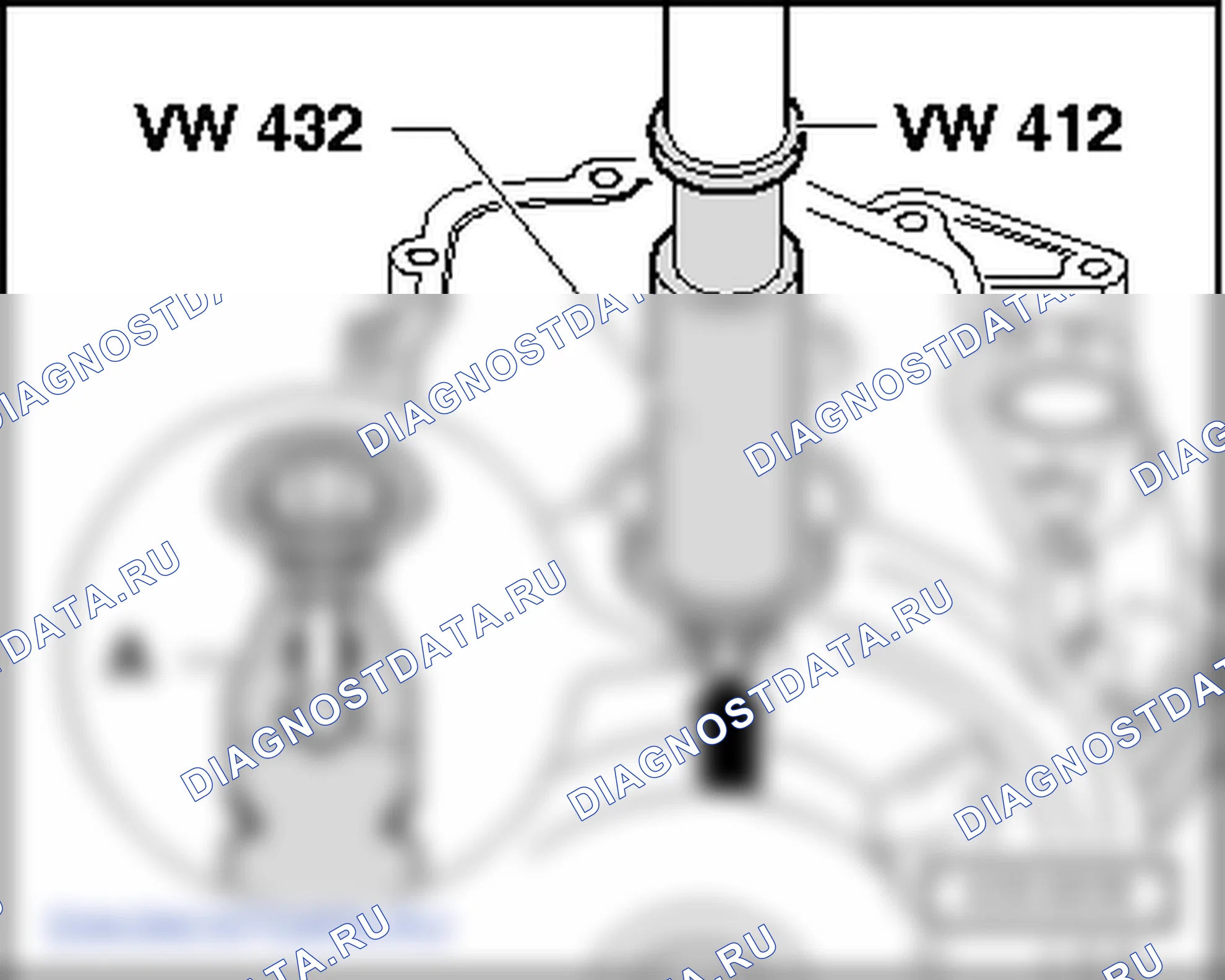 Извлечь стопорное кольцо [1] из паза. Volkswagen Golf Mk5