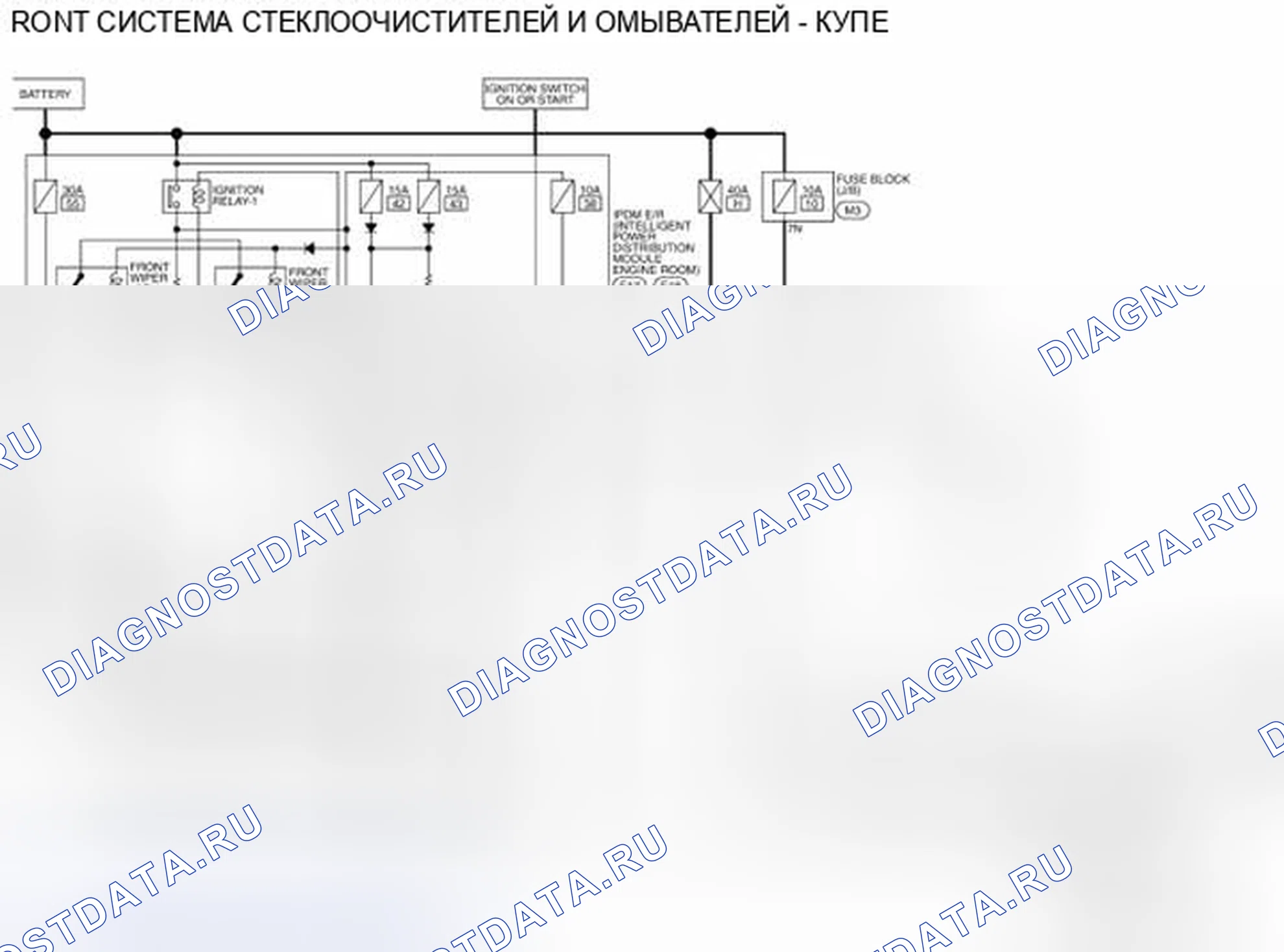 Рис. 25: электросхема - купе. Nissan Altima L32 рестайлинг