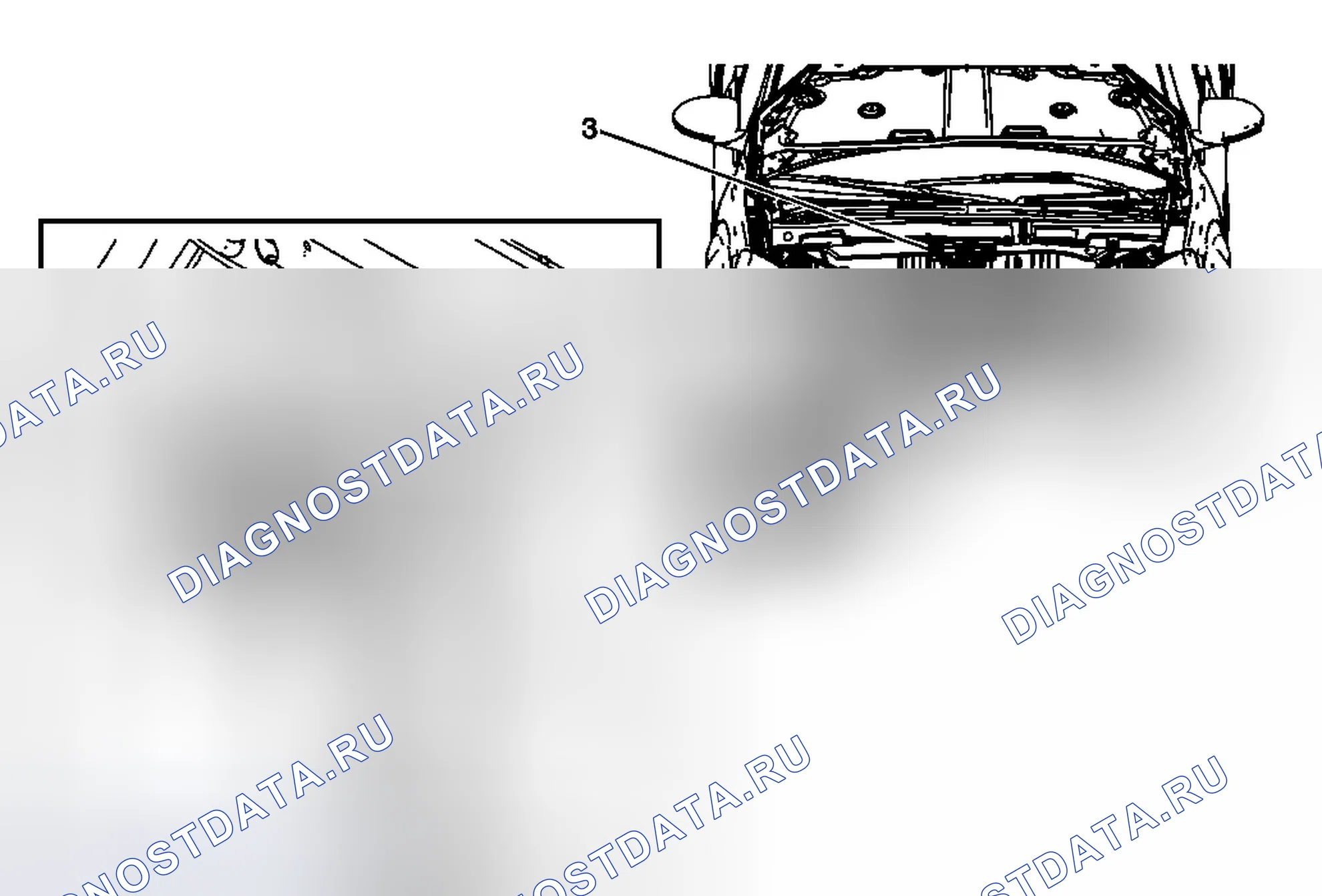 Рис. 29: Замена опоры защелки капота. Chevrolet Traverse I