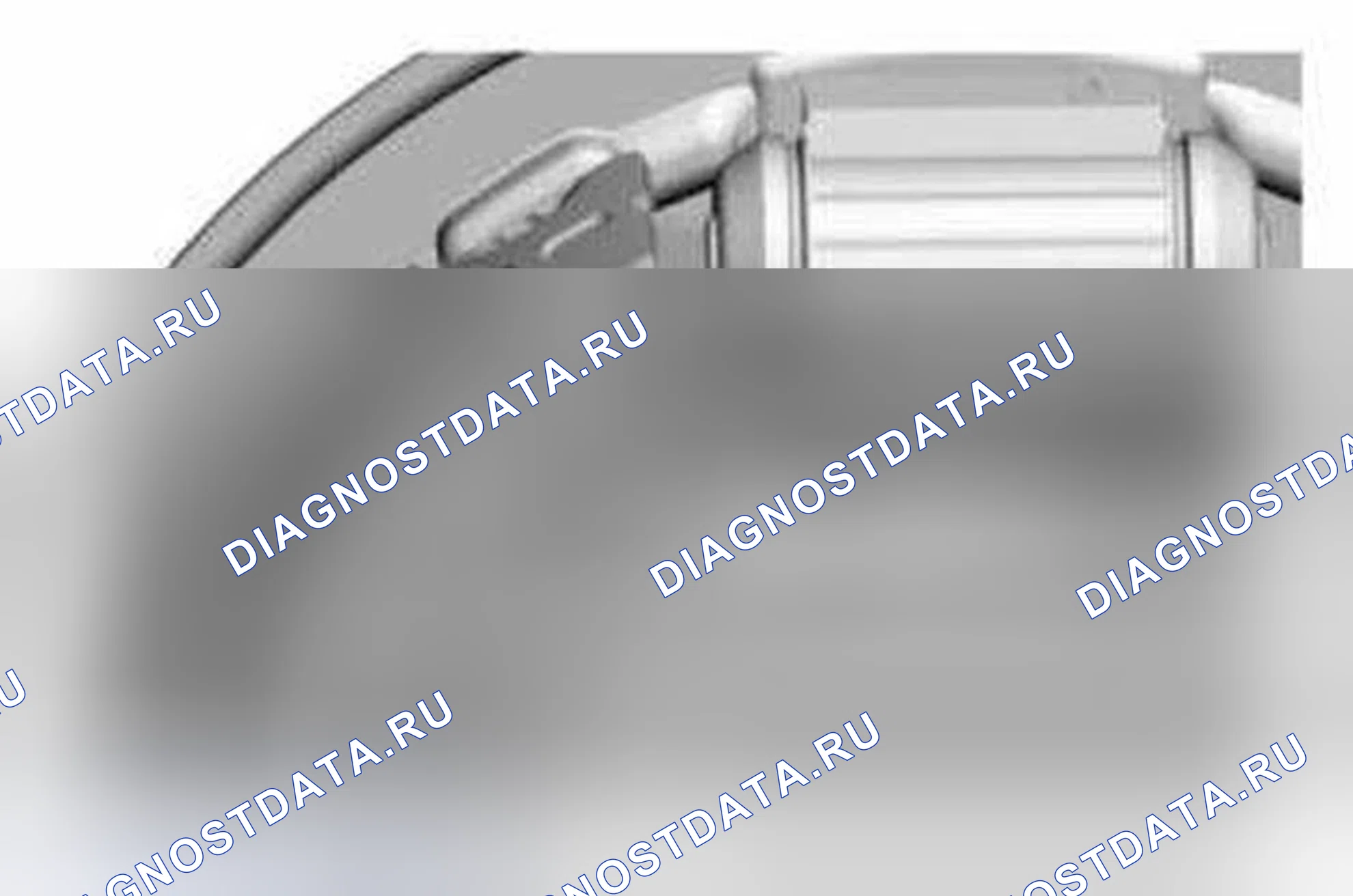 Рис. 1: Регулировка троса стояночного тормоза. Ford Fiesta Mk6