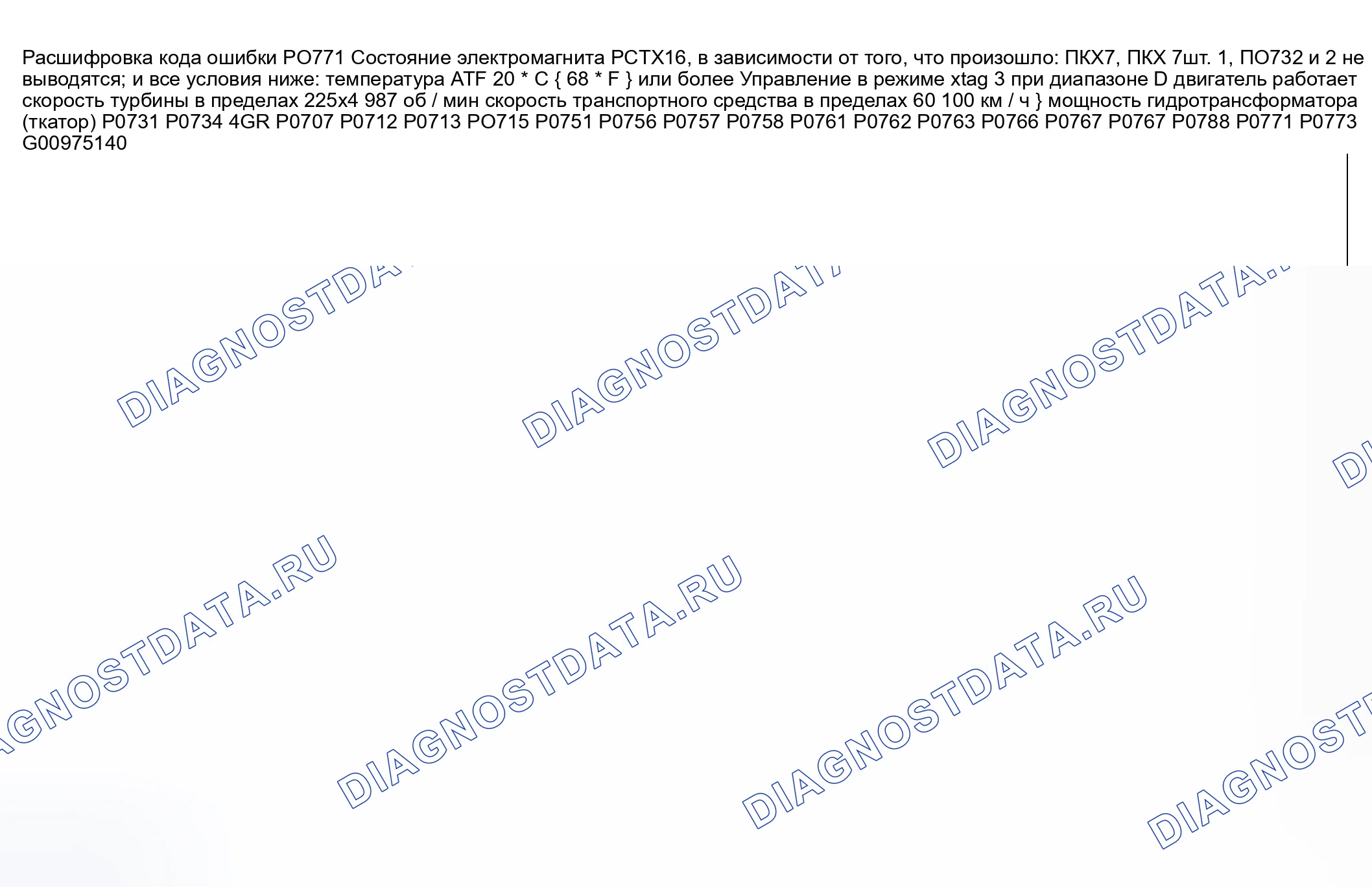 Рис. 156: расшифровка кода ошибки P0771: Электромагнит переключения E застрял в выключенном состоянии. Honda CR-V III рестайлинг