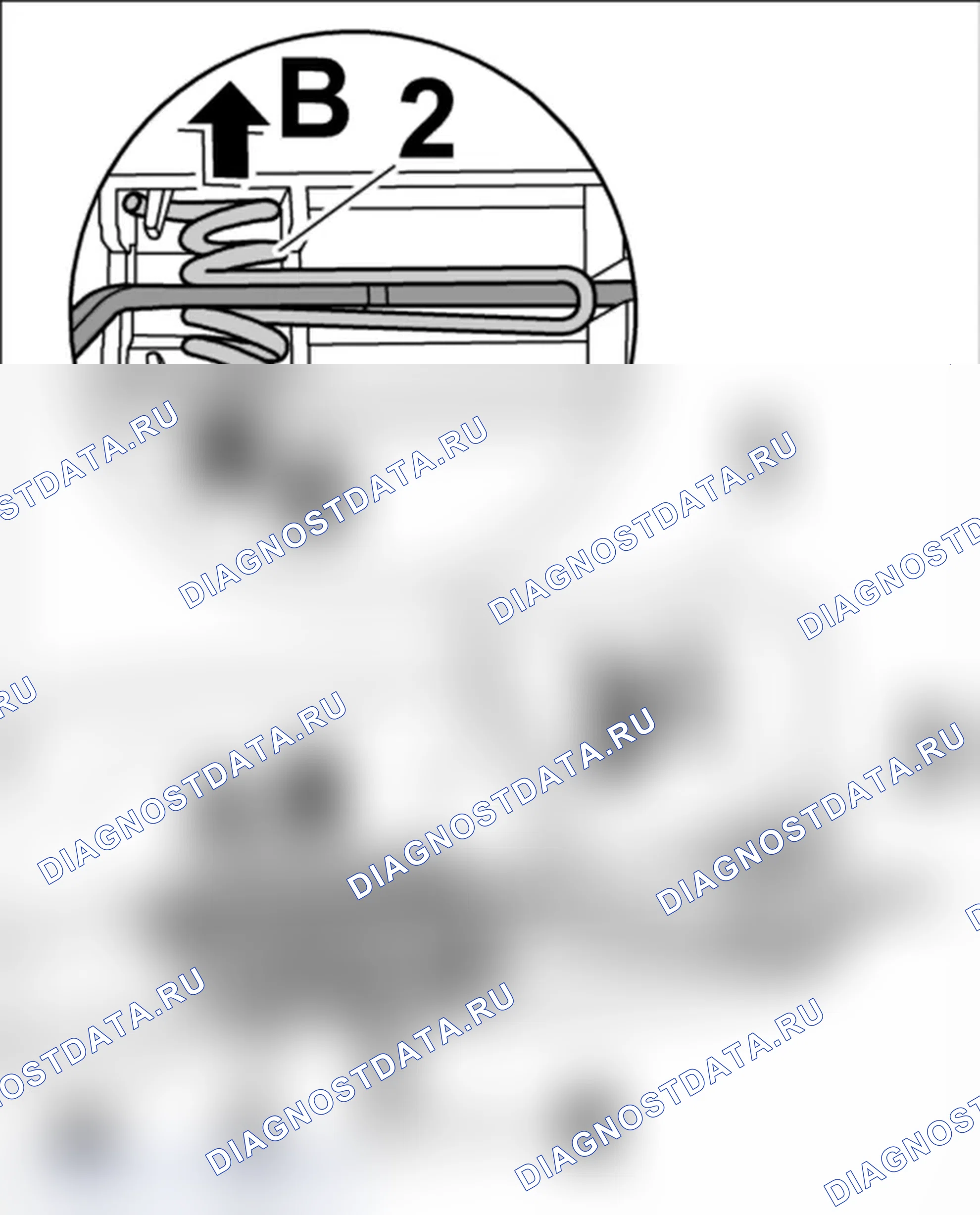 Рис. 149: Установка механизма блокировки задней спинки. Porsche 911 GT3 997