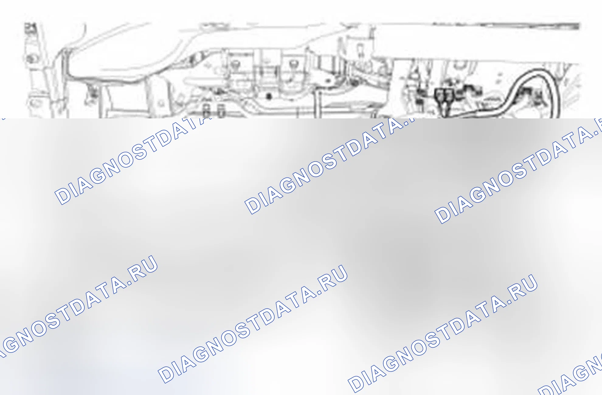 Рис. 47: Прокладка кабелей - приборная панель. Ford Fiesta Mk6