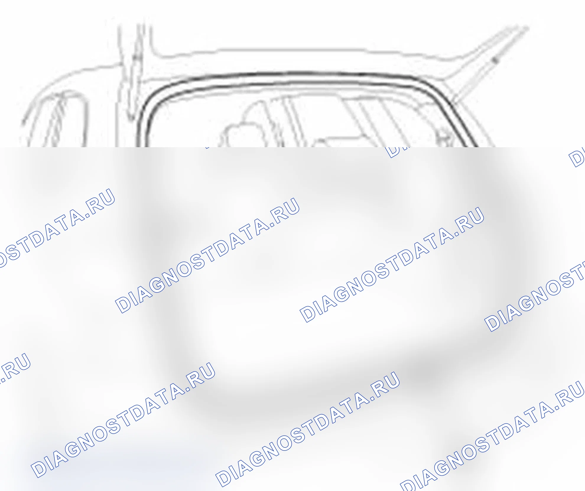 Рис. 36: Замена задней двери Уплотнитель. Hyundai Santa Fe II рестайлинг