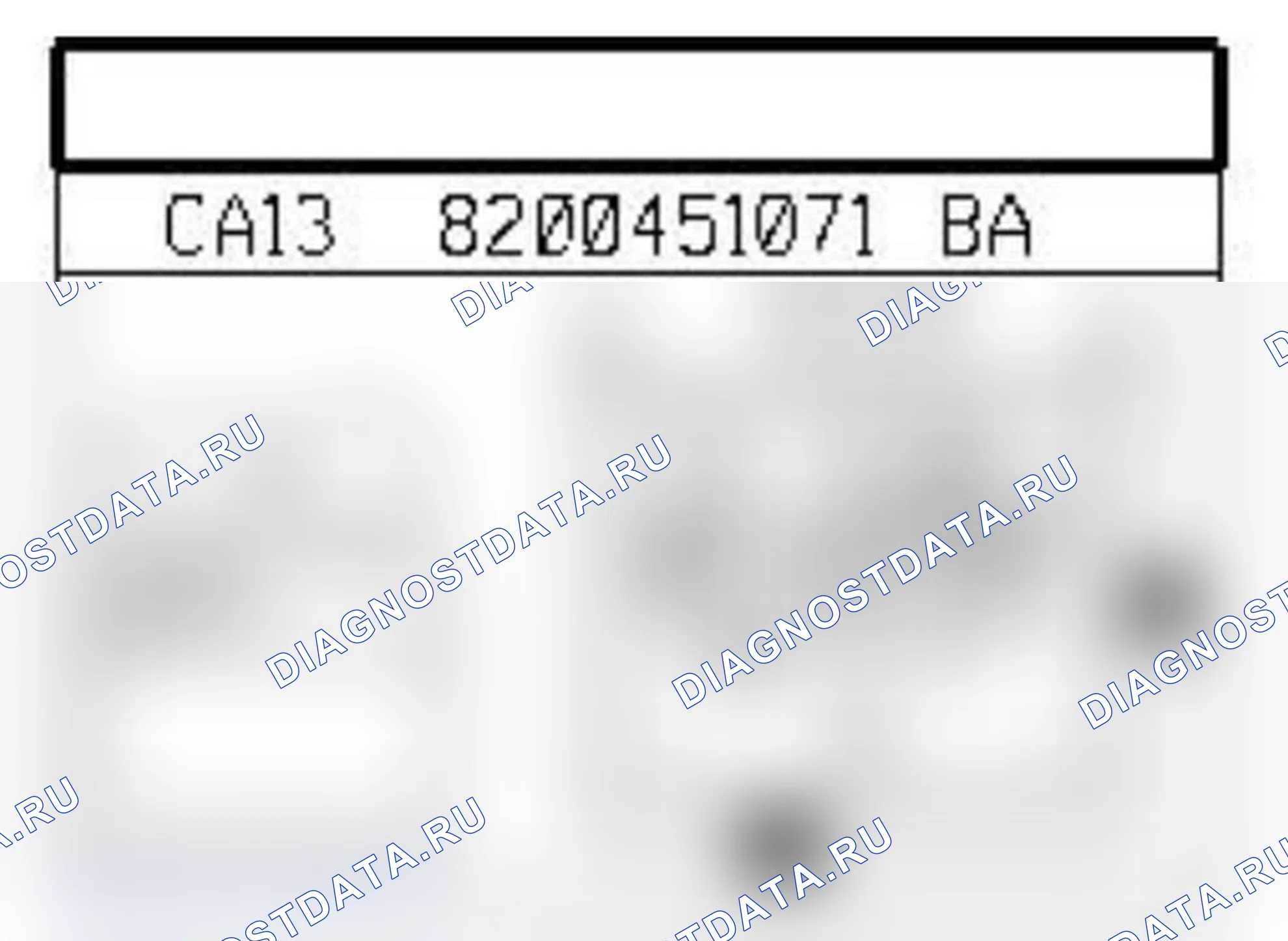 Распиновка разъёма 1119 — Фонарь пола места водит.. Renault Megane II