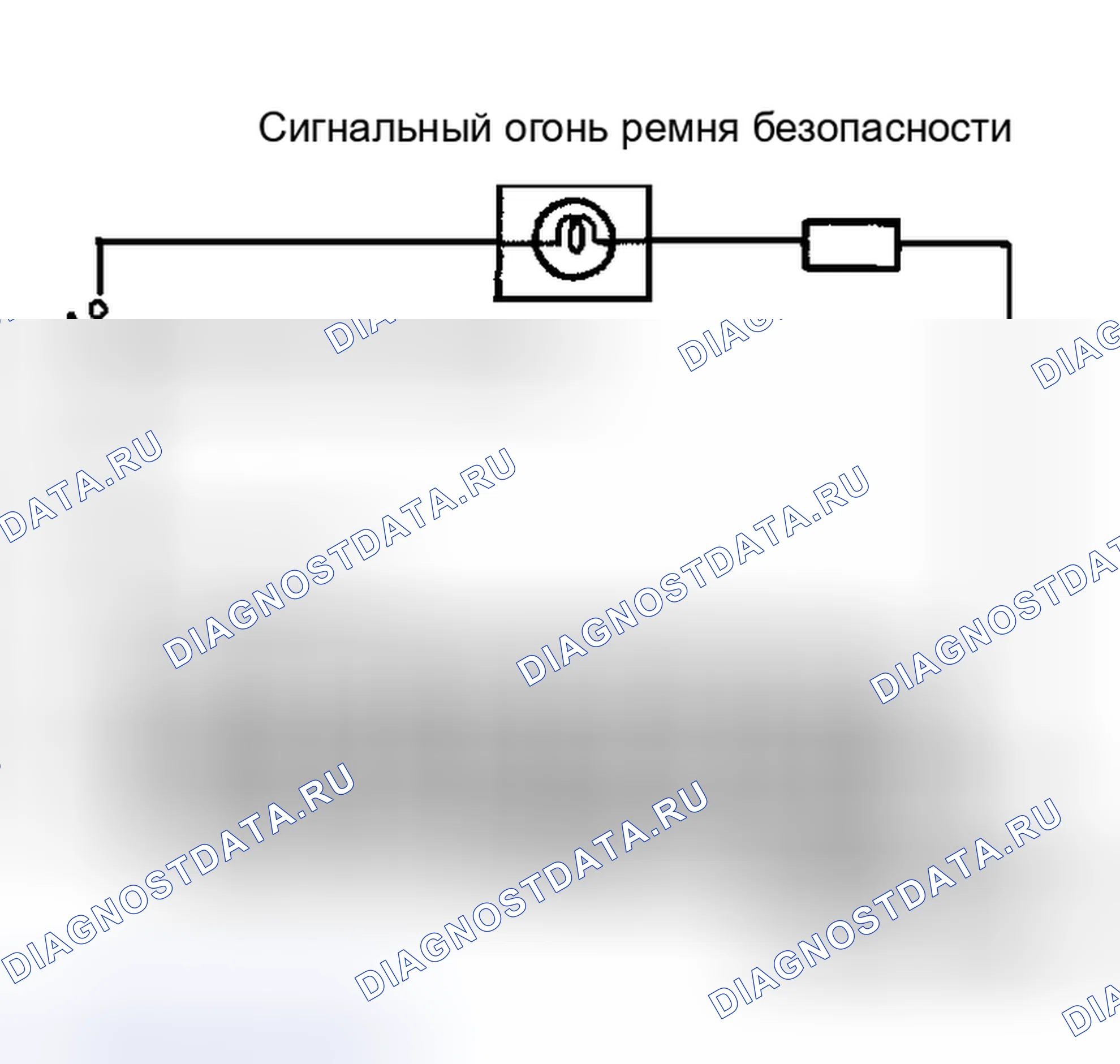 Рис. 5: СИГНАЛЬНЫЙ ОГОНЬ РЕМНЯ БЕЗОПАСНОСТИ. Toyota Cressida IV