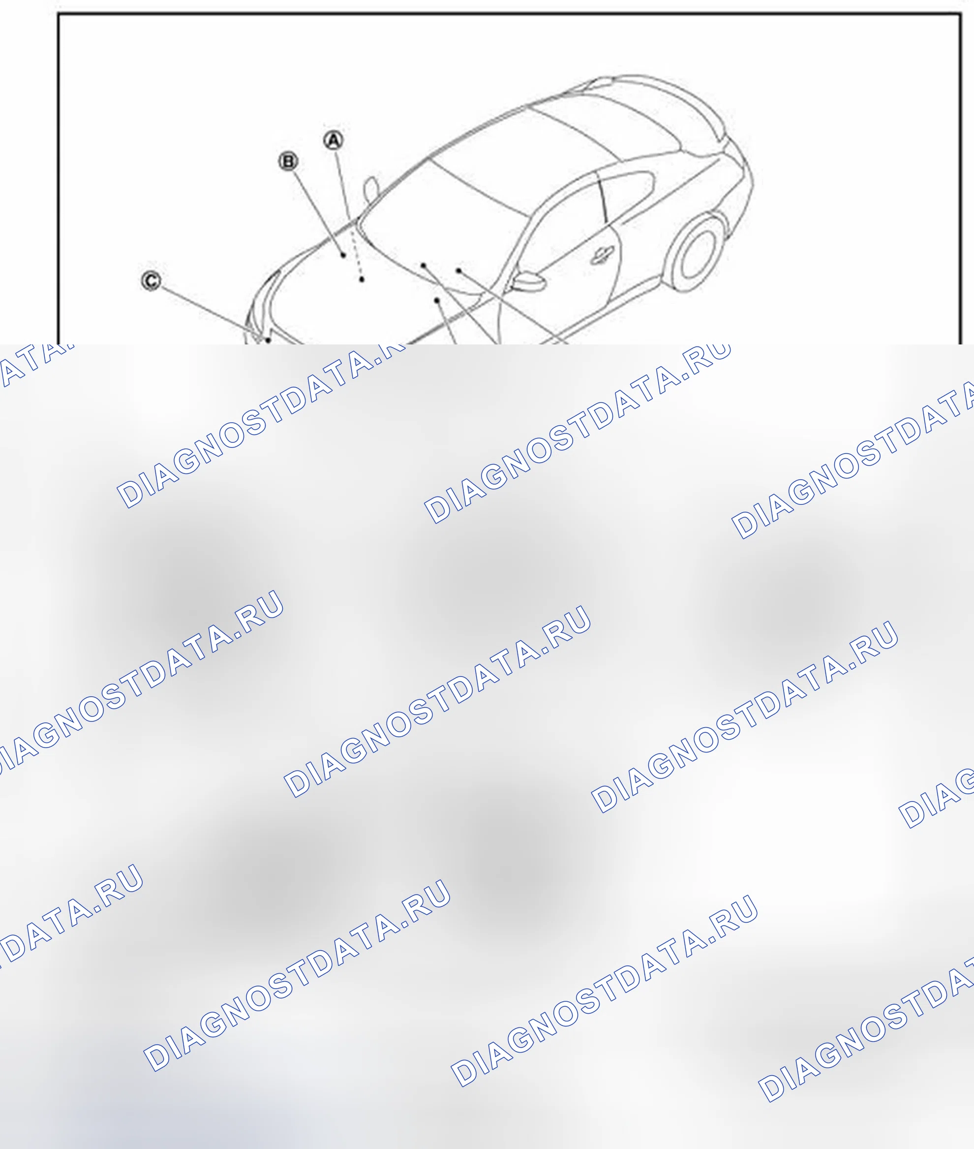 Рис. 153: Расположение компонентов. Infiniti G37 IV рестайлинг